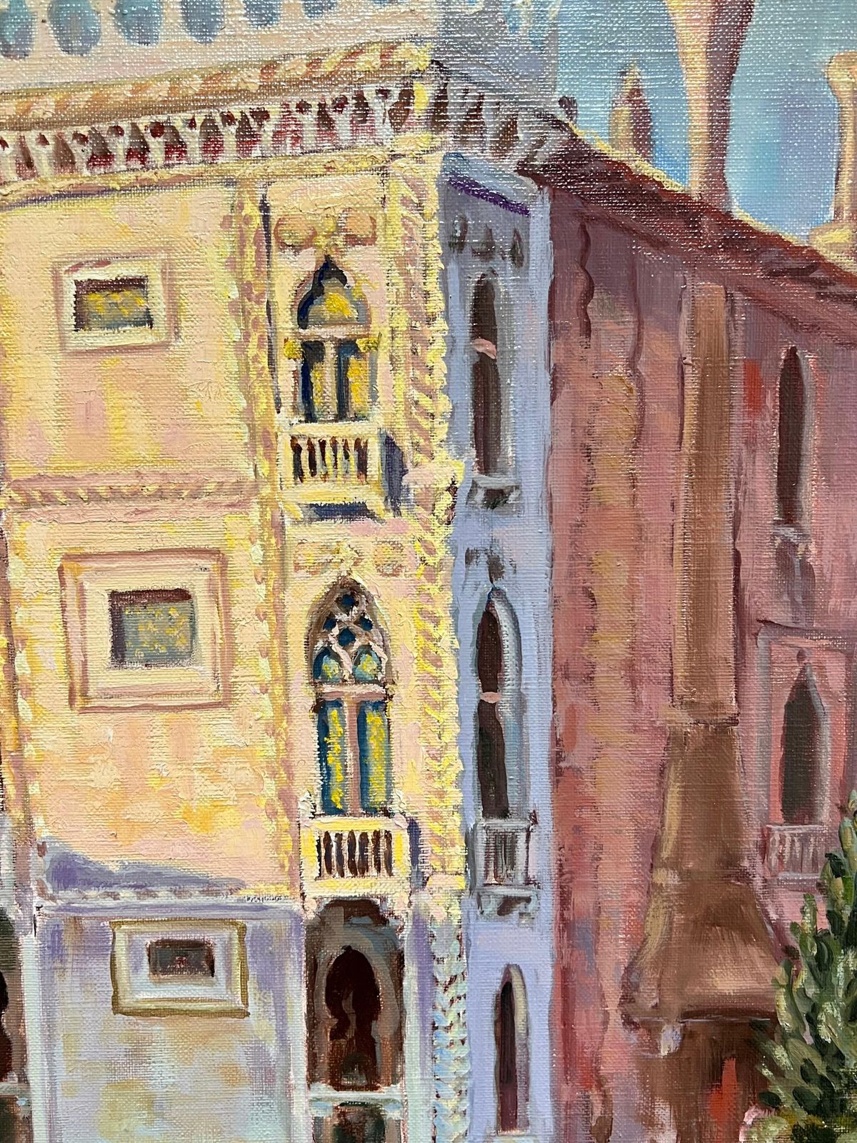 Georges Bordonove French Impressionist Oil Painting Reflections Of Venetian Splendor photo Art