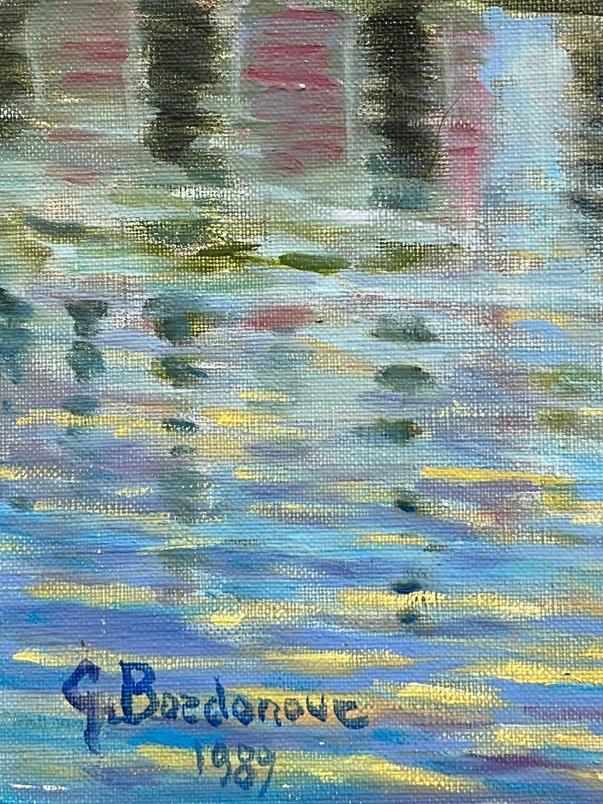 Georges Bordonove French Impressionist Oil Painting Reflections Of Venetian Splendor photo vinterior