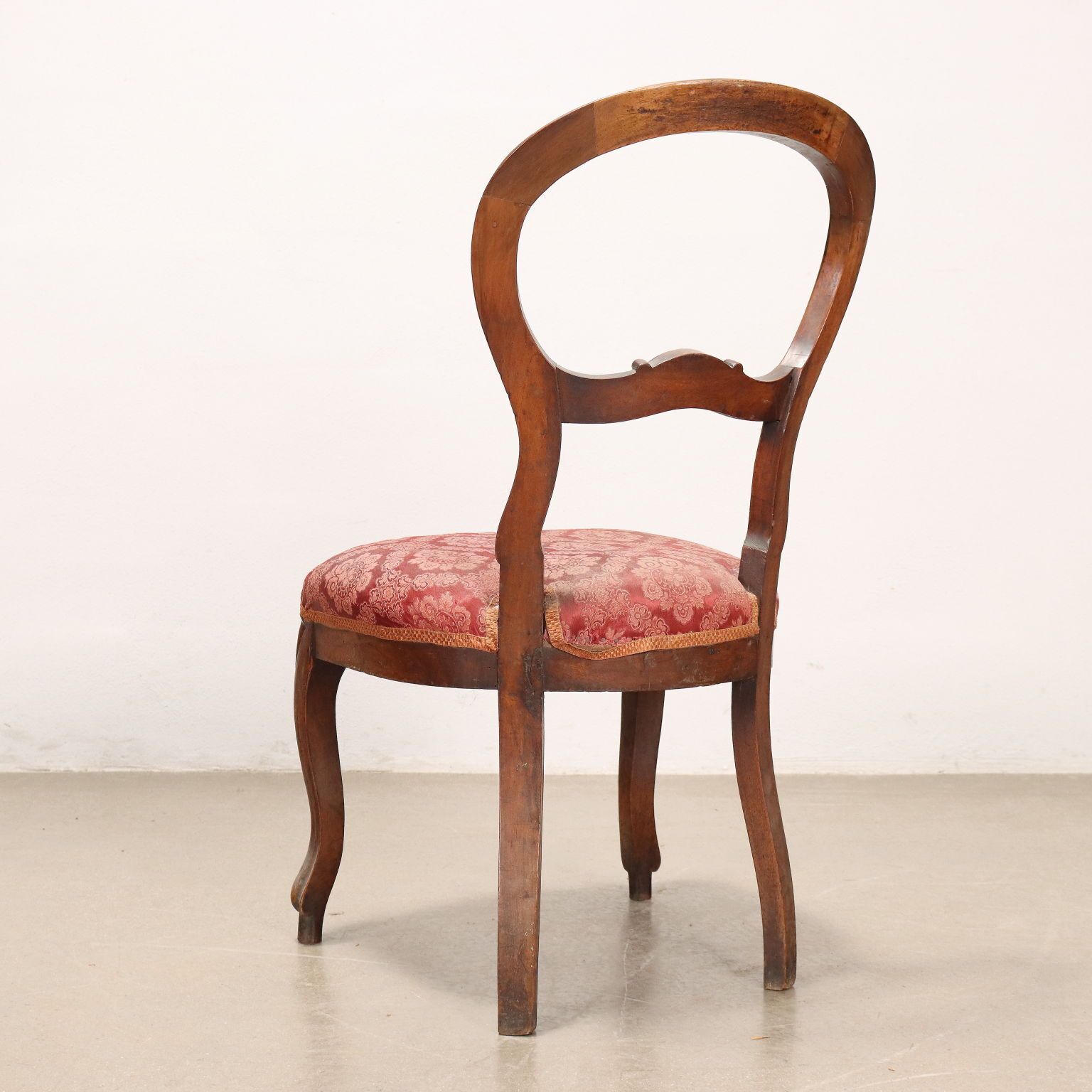 Group Of 3 Antique Louis Philippe Chairs Walnut Italy XIX Century photo vintage