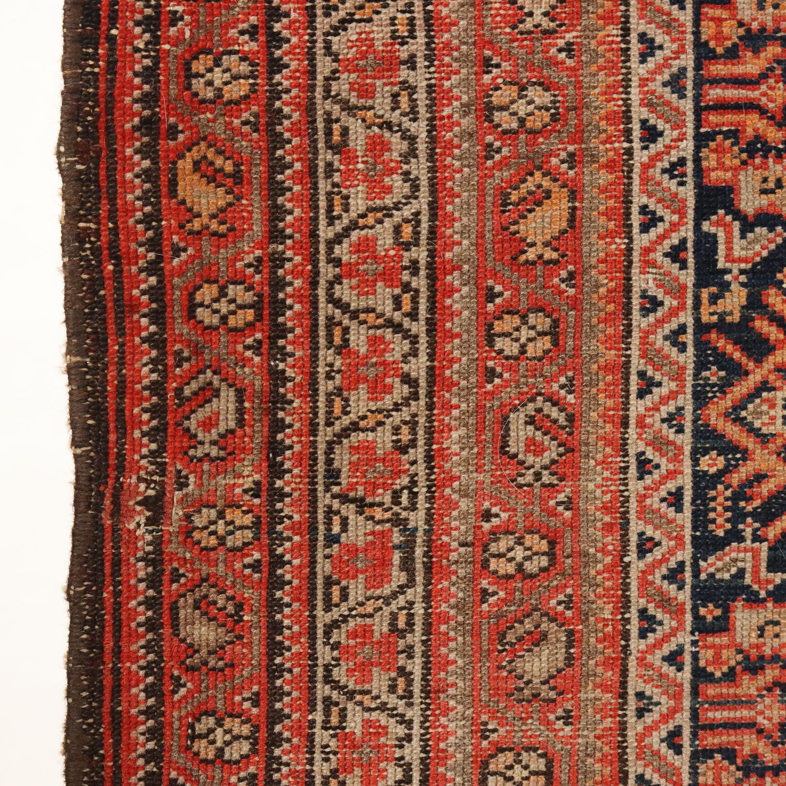 Antique Asian Carpet Cotton Wool Extra Thin Knot 71 X 51 In photo vinterior