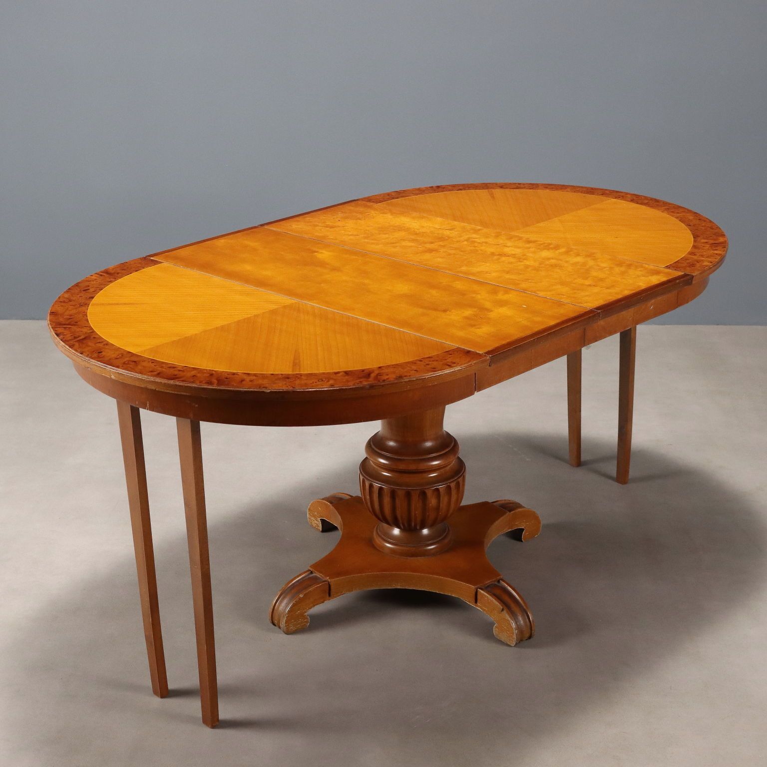 Antique Table Mahogany Ash Extendable Top Austria XIX Century photo Furniture