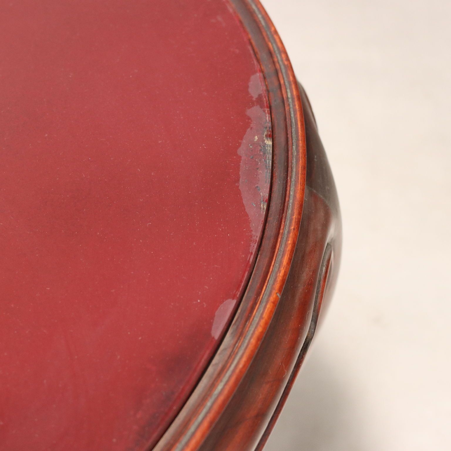 Antique Coffee Table Mahogany Opaline Glass Italy XX Century photo buy