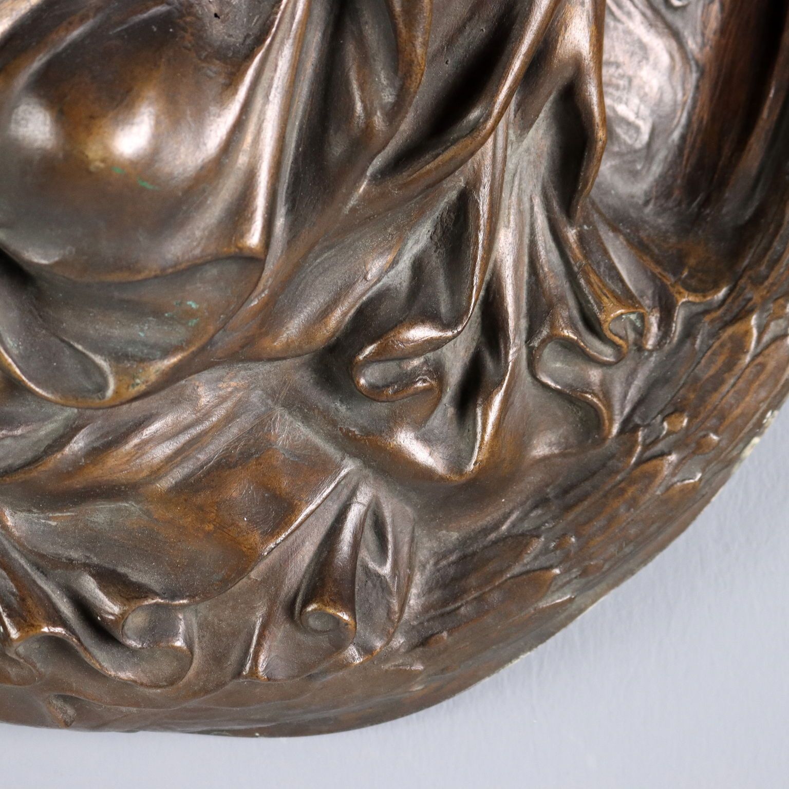 The Pietà Bronze Bas Relief Italy Mid XX Century Modernism photo 400.0