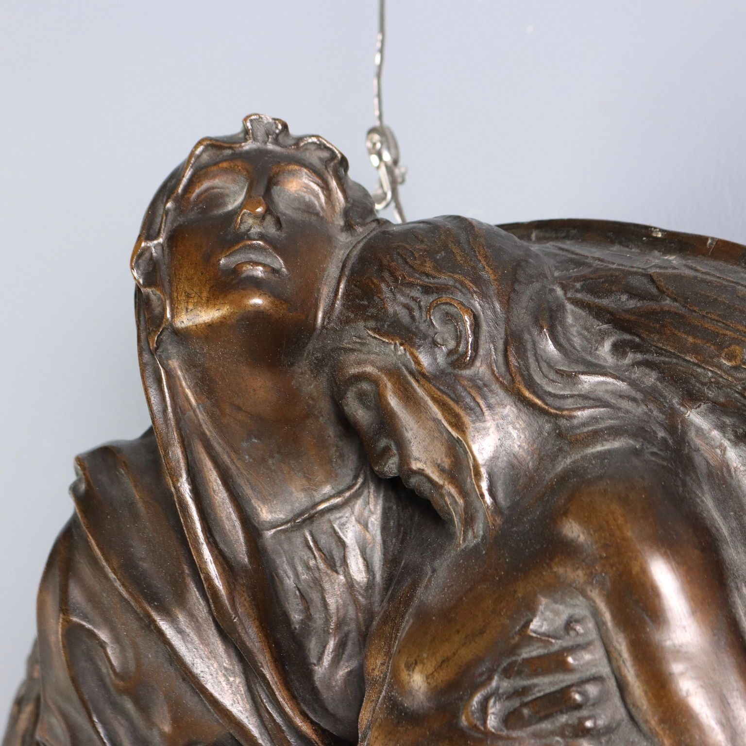 The Pietà Bronze Bas Relief Italy Mid XX Century Modernism photo buy