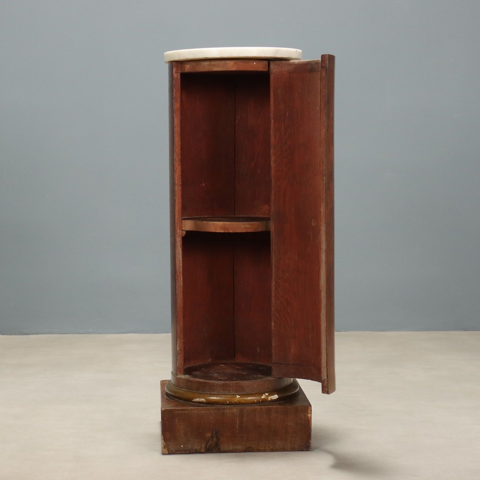 Antique Bedside Table Empire Mahogany Italy XIX Century photo for sale
