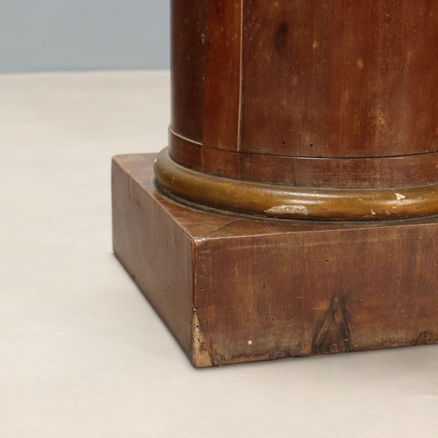 Antique Bedside Table Empire Mahogany Italy XIX Century photo vinterior