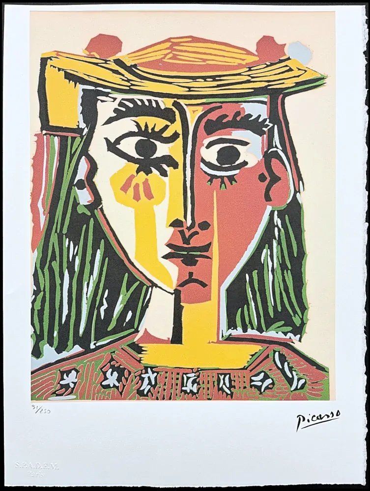 After Pablo Picasso, Cubist Portrait Of A Woman, Print