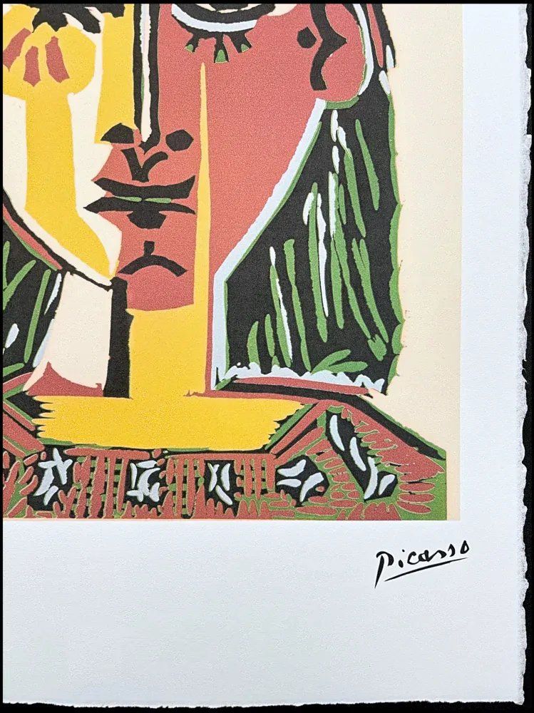 After Pablo Picasso, Cubist Portrait Of A Woman, Print photo for sale