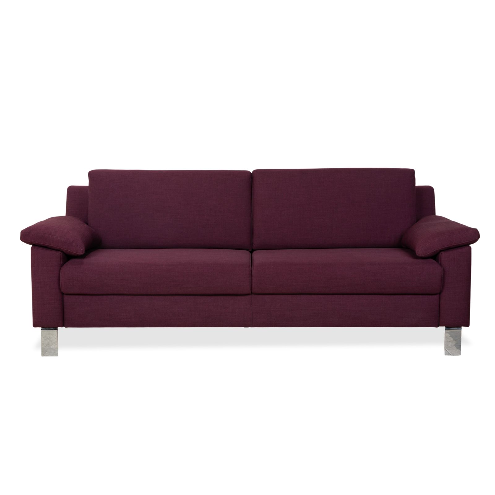 Ewald Schillig Flex Plus Fabric Three Seater Sofa Purple Aubergine Red