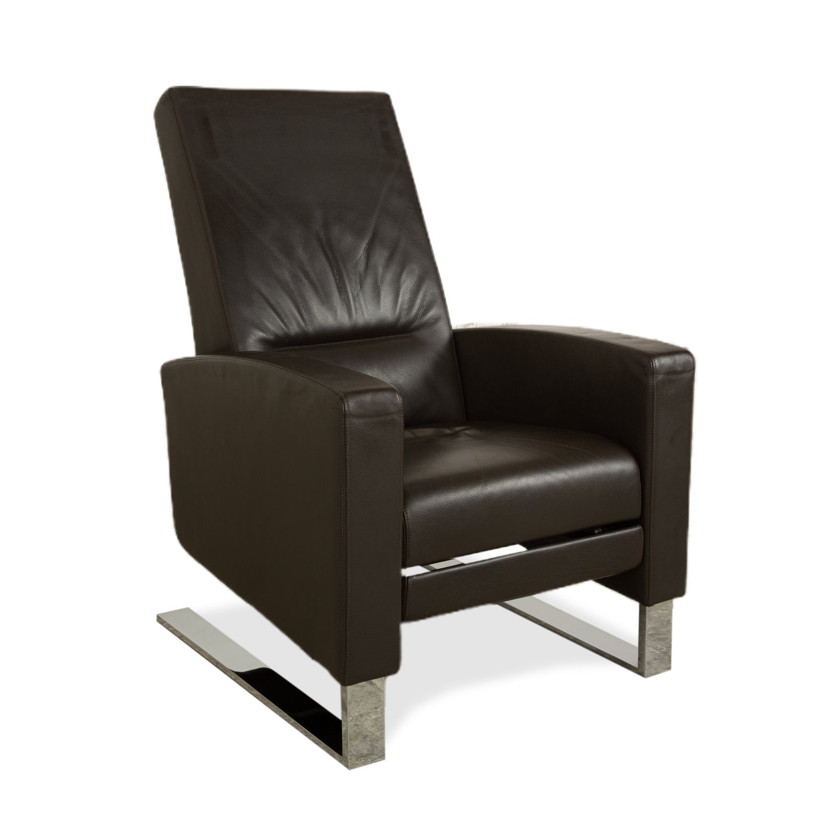 Fauteuil relax Wittmann Lindberg en cuir, marron, 15864 Toro Espresso, fonction manuelle photo for sale