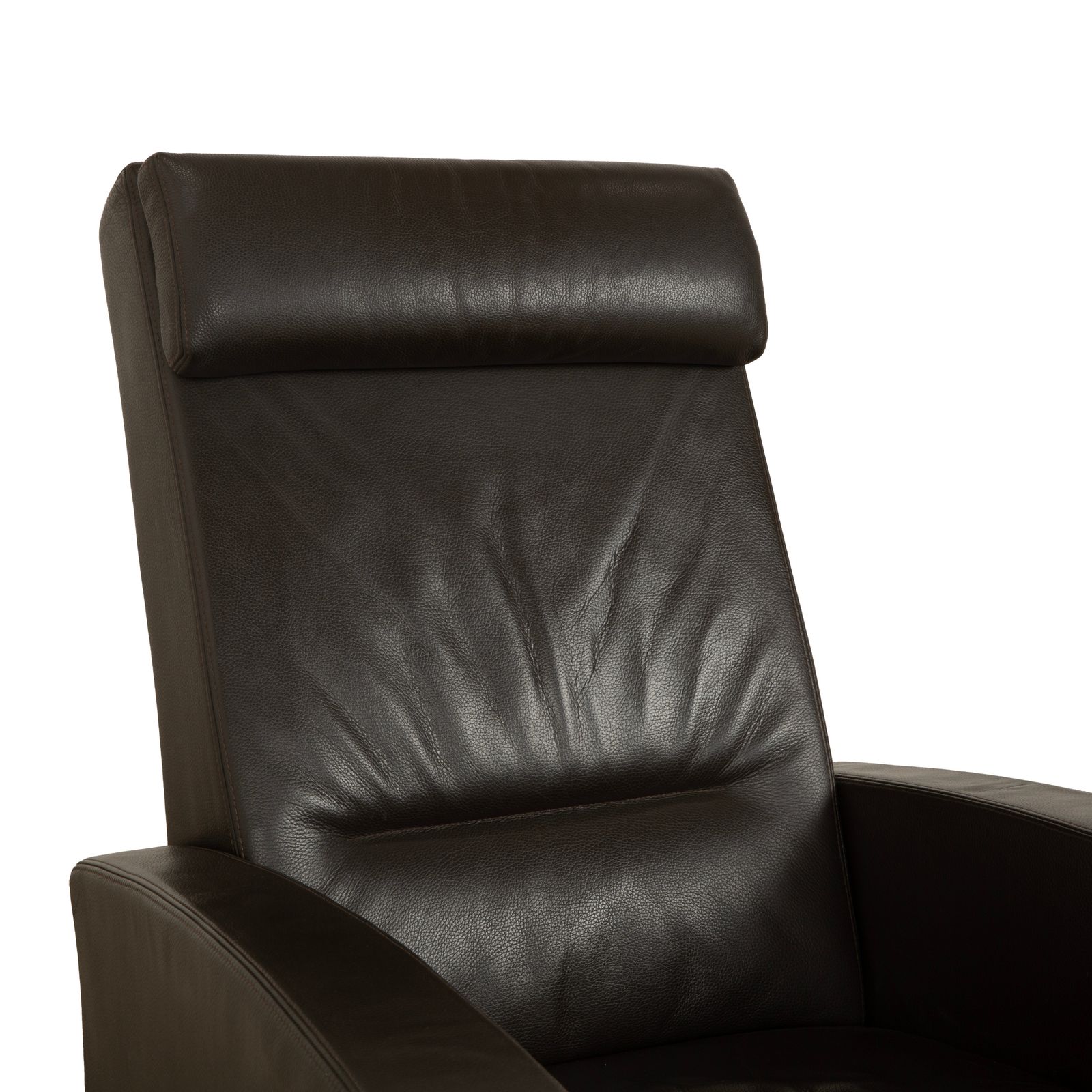 Fauteuil relax Wittmann Lindberg en cuir, marron, 15864 Toro Espresso, fonction manuelle photo vinterior