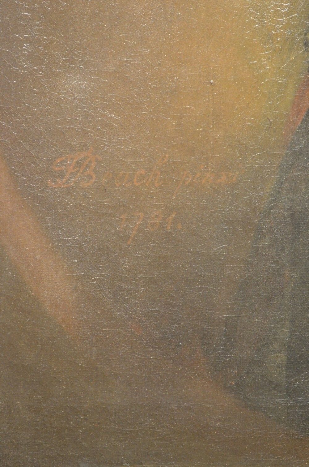 photo furniture Superb 18th Century Portrait Of Alexander Popham By Thomas Beach Signed