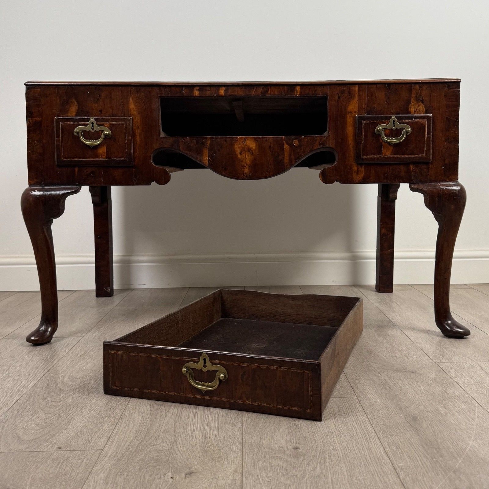 photo for sale Antique 18th Century Queen Anne Style Low Side Table In Walnut