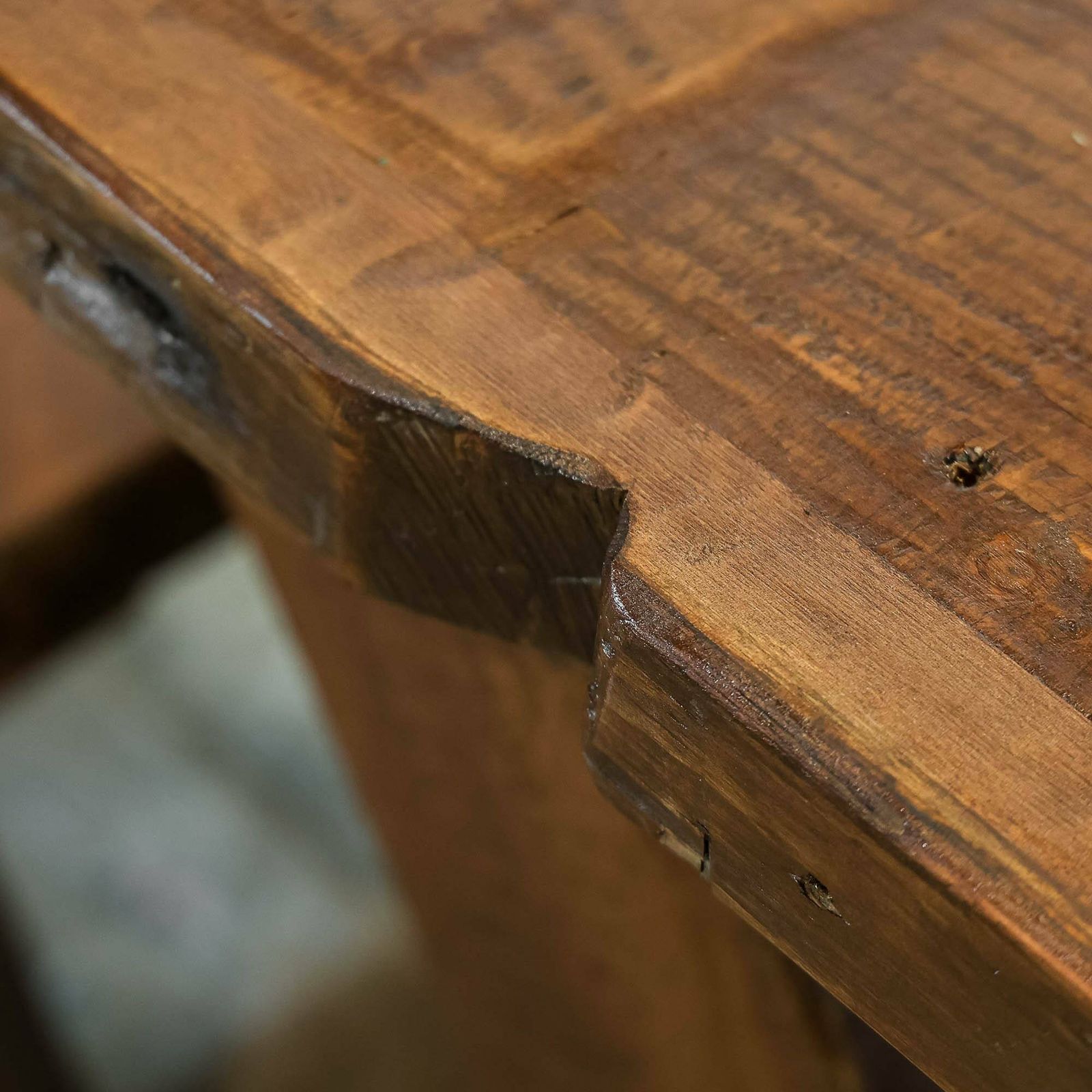 Rustic Table With Benches Set | Reclaimed | Large Wooden Tables | Farmhouse Furniture photo 1250.0
