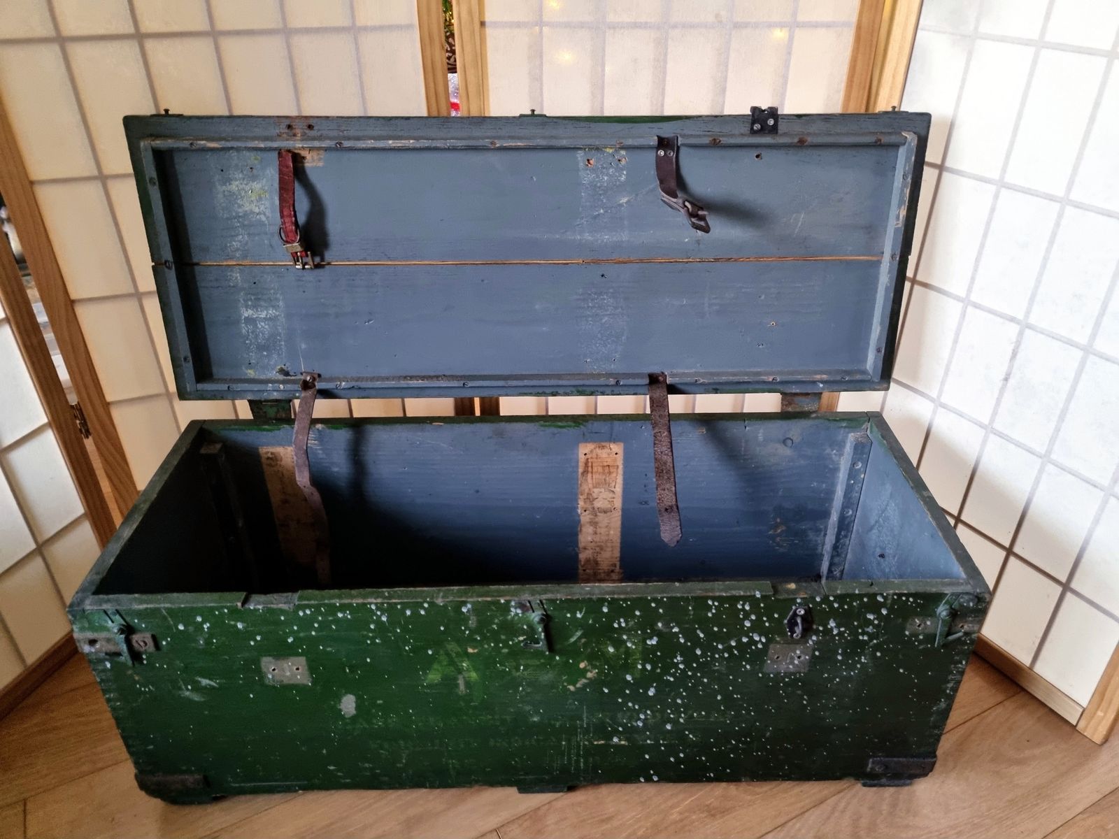365.0 Original Military Equipment Box, Royal Air Force Raf, World War Two British Issue Radio Ammo, Large photo