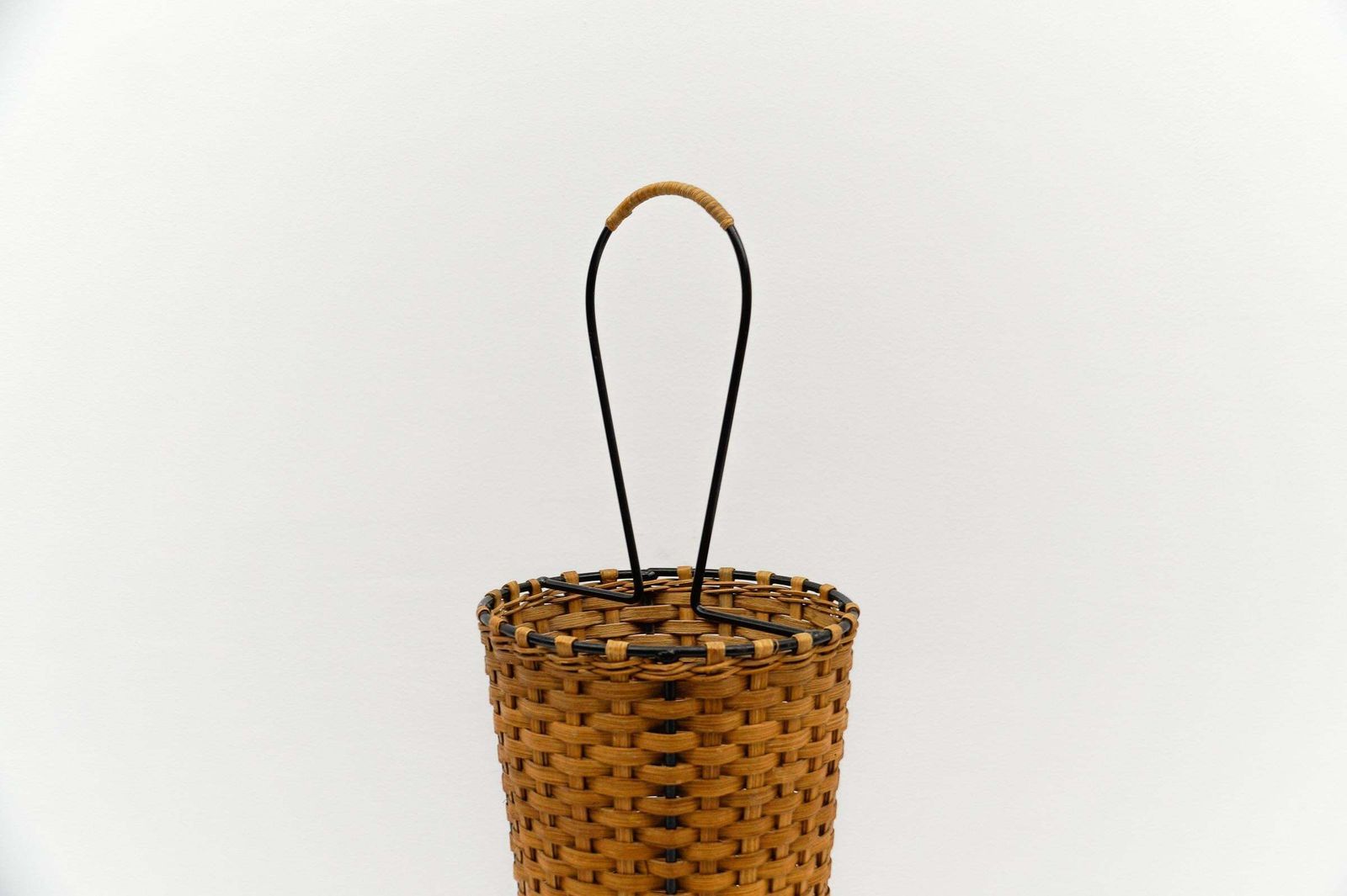 Scandinavian Umbrella Stand Made Of Rattan And Cord, 1960s Sweden photo buy