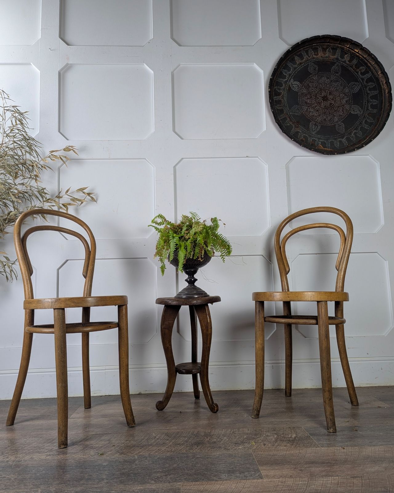 Pair Of Early 20th Century Thonet Bentwood Chairs