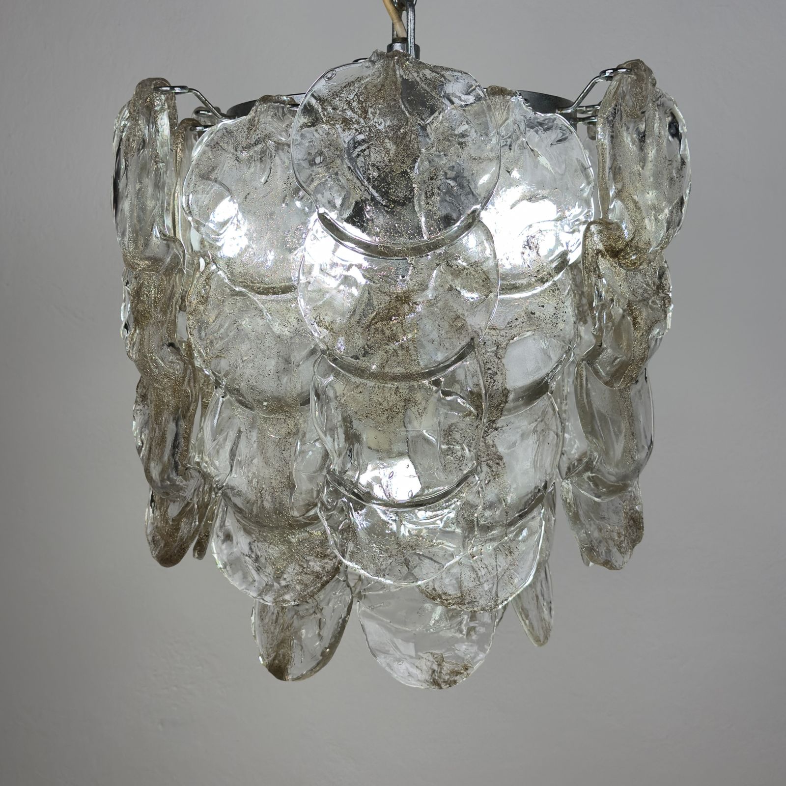 Vintage Murano Chandelier By Mazzega, Italy 1970s photo buy