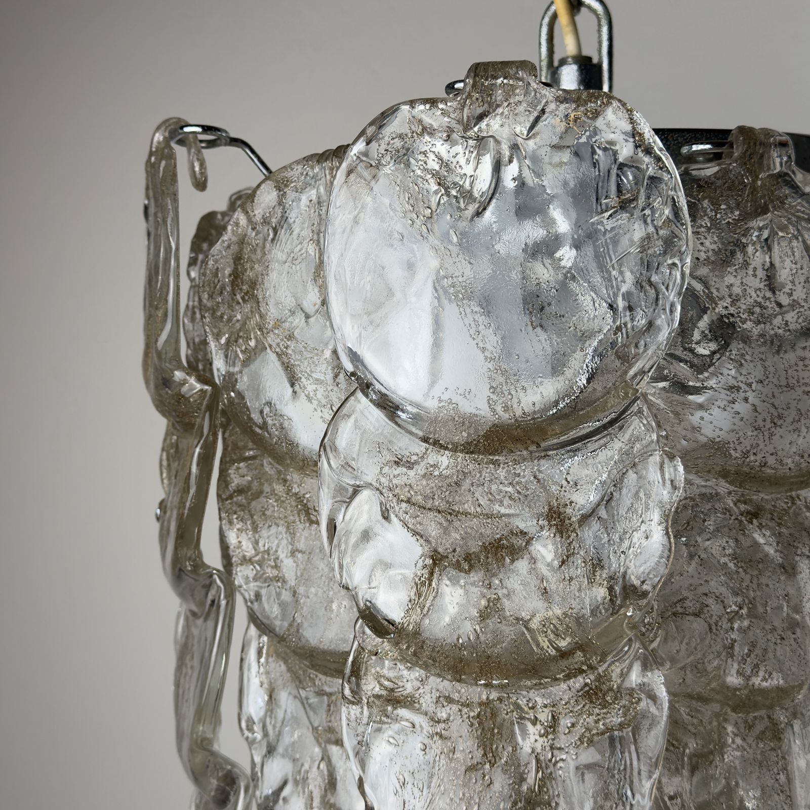 photo furniture Vintage Murano Chandelier By Mazzega, Italy 1970s