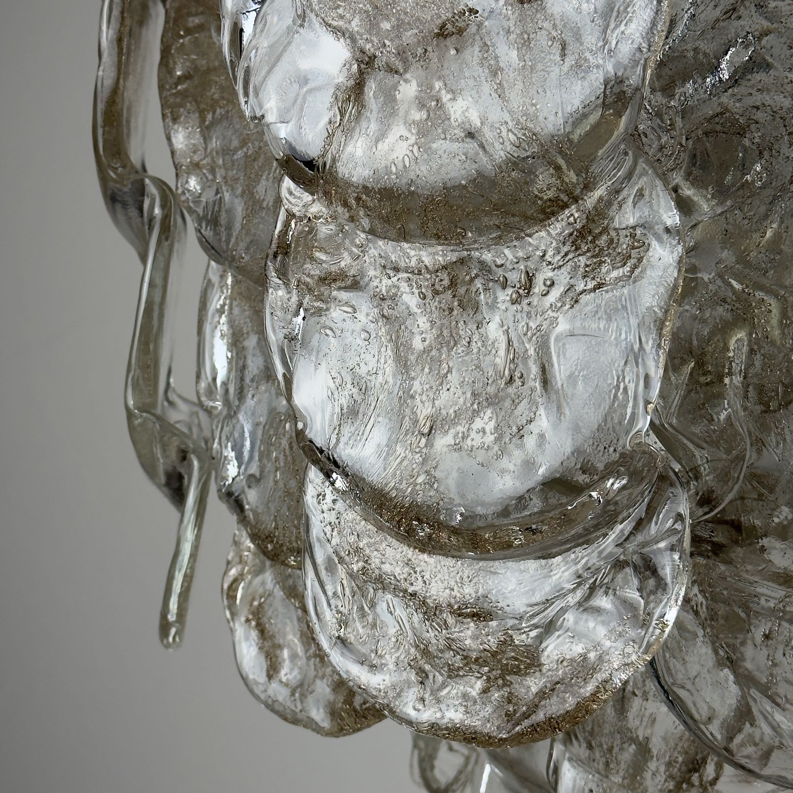 4400.0 Vintage Murano Chandelier By Mazzega, Italy 1970s photo