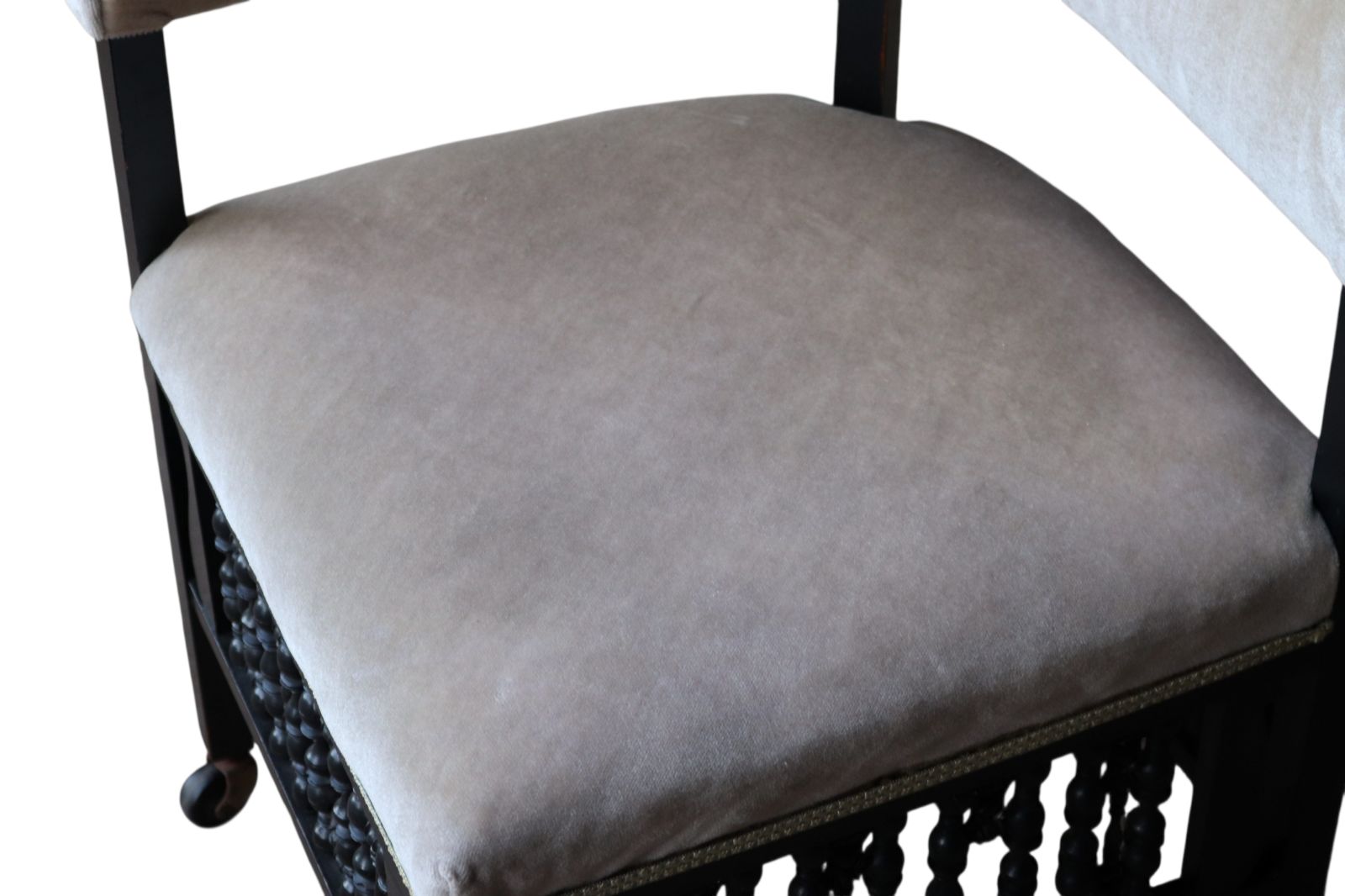 Antique Edwardian Ebonised Corner Chair / Armchair photo vinterior