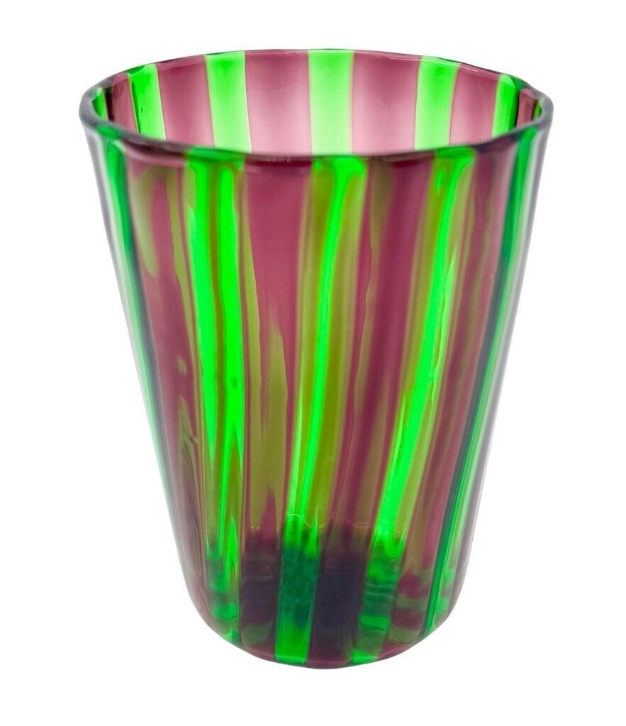 photo furniture A Set Of Six Italian Handblown Murano Glass Tumblers