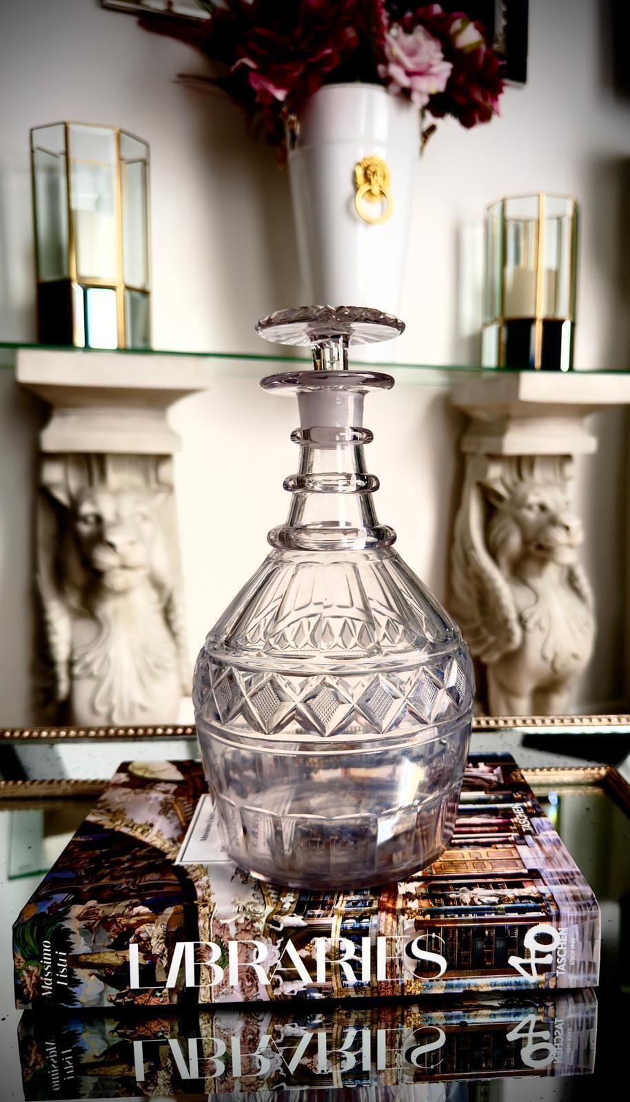 Late Georgian / Early Regency Cut Glass Decanter, C.1810–1830 photo vinterior