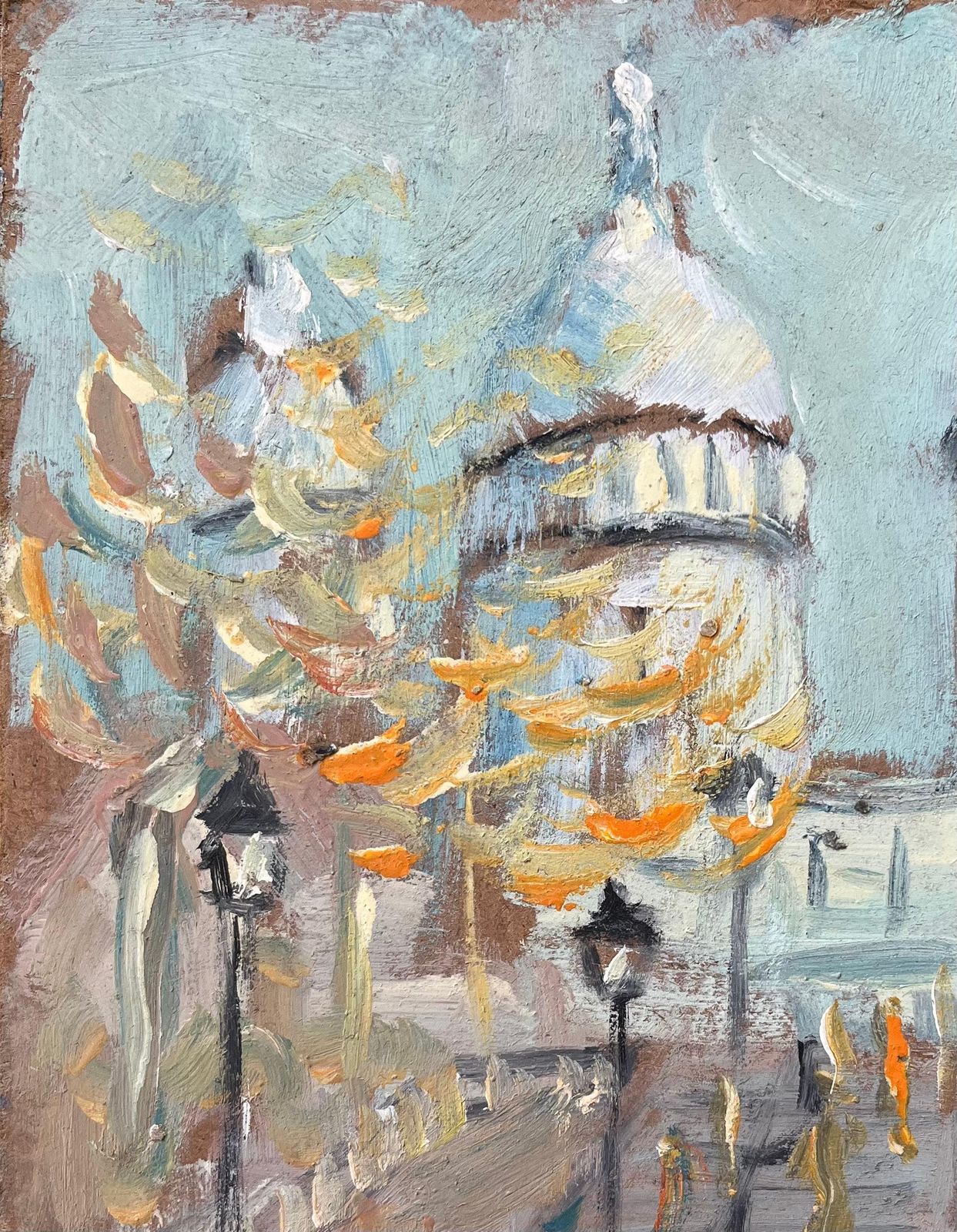 Fanch Lel French Impressionist Oil Painting Of Montmartre With A View Of Sacré Cœur photo 445.0