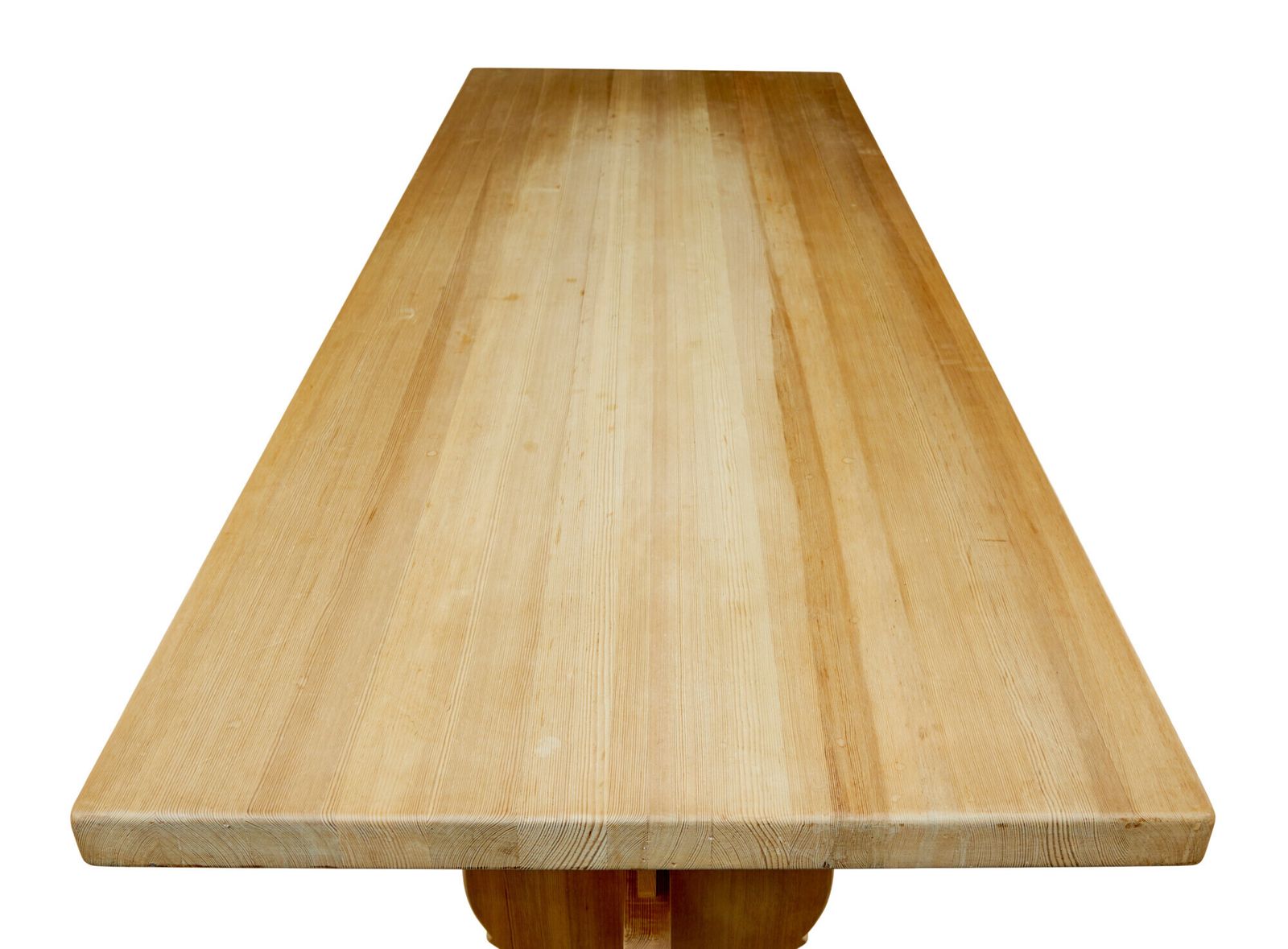 Mid Century Swedish Solid Pine Dining Table photo for sale