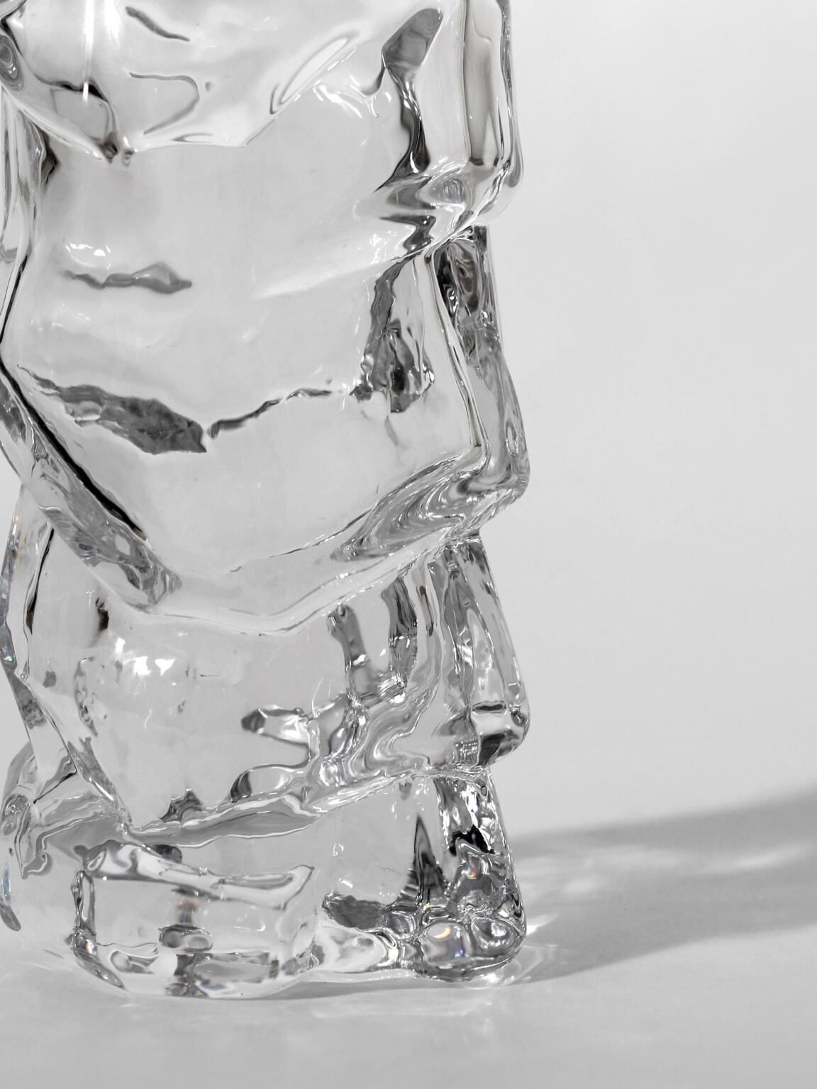 Tyko Axelsson Crystal Glass Vase, For Rejmyre, Sweden photo furniture