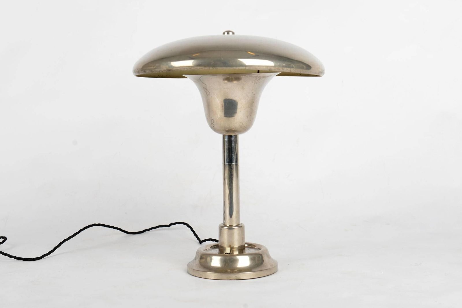 Bauhaus Functionalist Desk Lamp By Franta Anýž 1930s Nickel Plated Desk Lamp, Modernist Lamp, Design Icon