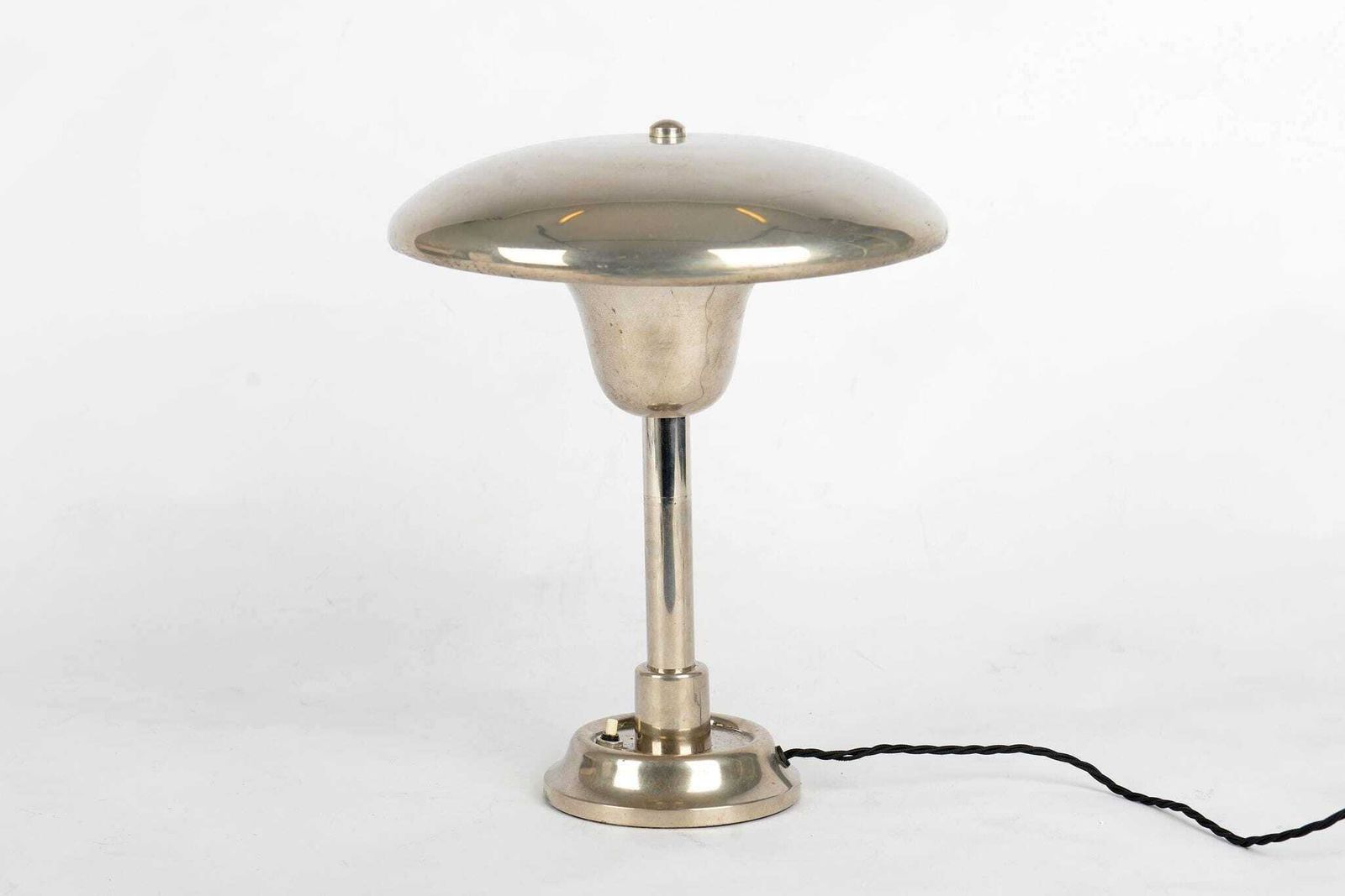 Bauhaus Functionalist Desk Lamp By Franta Anýž 1930s Nickel Plated Desk Lamp, Modernist Lamp, Design Icon photo Lighting