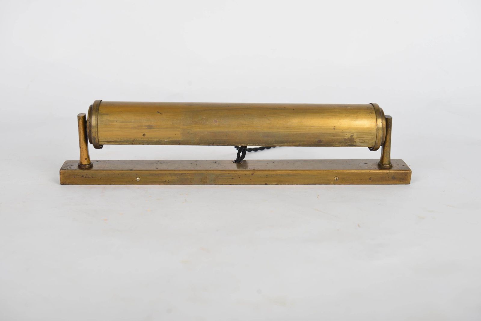 Bauhaus Functionalist Brass Wall Lamp, 1930s Modernist Wall Light In Brass, Bauhaus Scone Art Deco Scone photo buy