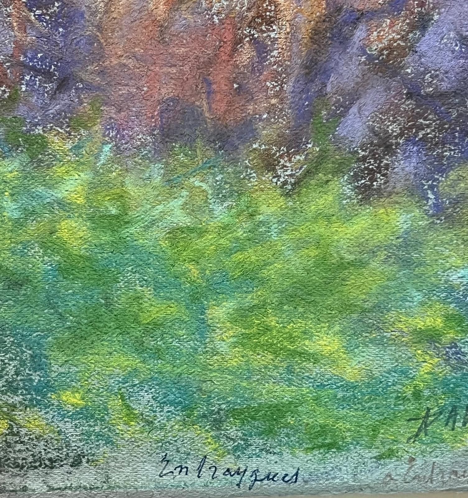 Regine David Countryside Path With Cottage And Lush Foliage Soft Pastel Landscape 1952 photo 395.0