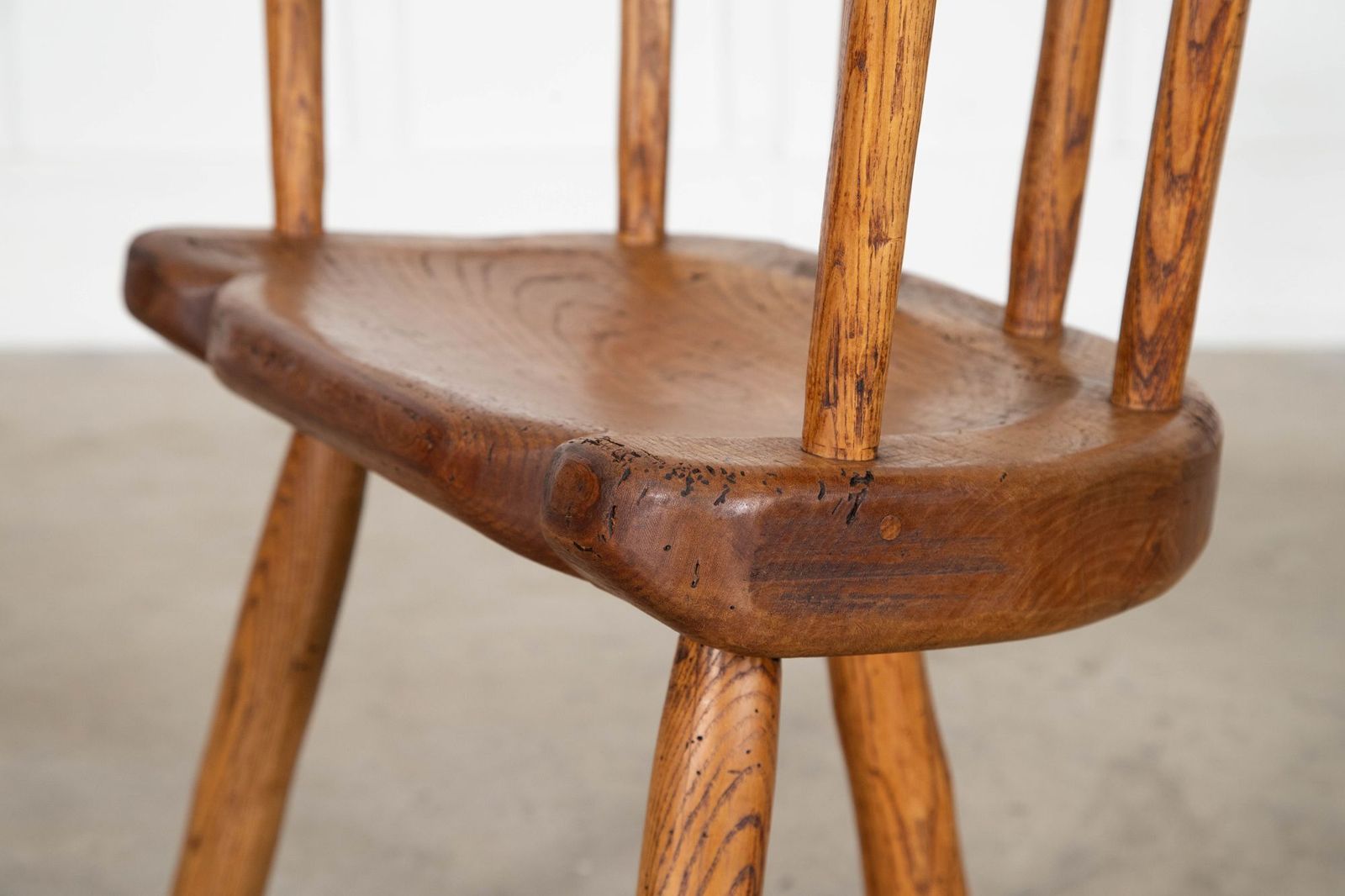19thc Welsh Ash & Elm Vernacular Hedge Chair photo Furniture
