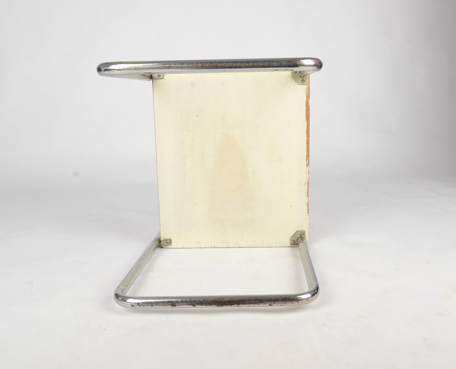 Bauhaus Tubular Steel Nightstand Thonet Style Bedside Table Vintage Modernist Furniture, 1930s Bauhaus Side Table, Industrial Furniture photo vintage