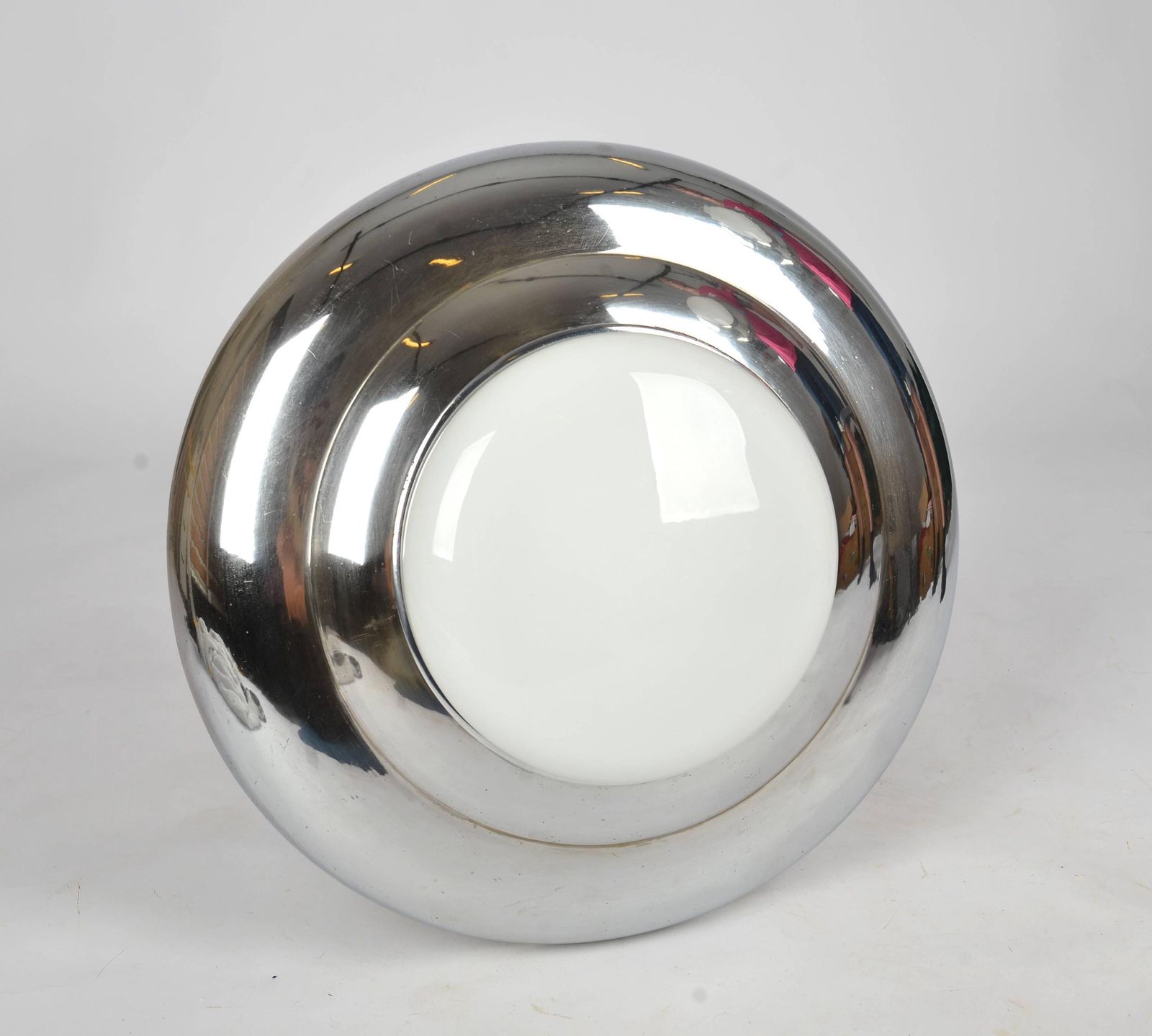 Bauhaus Ceiling Light 1930s Bauhaus Pendant Chrome Plated Light Functionalist Pendant Light Modernist Light 1930s Chandelier photo 1098.0