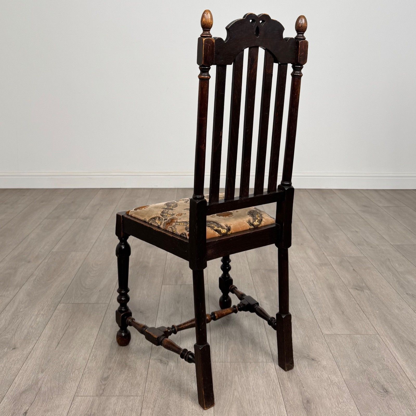 Antique 20th Century Good Quality Set Of 6 Oak Dining Chairs photo Furniture