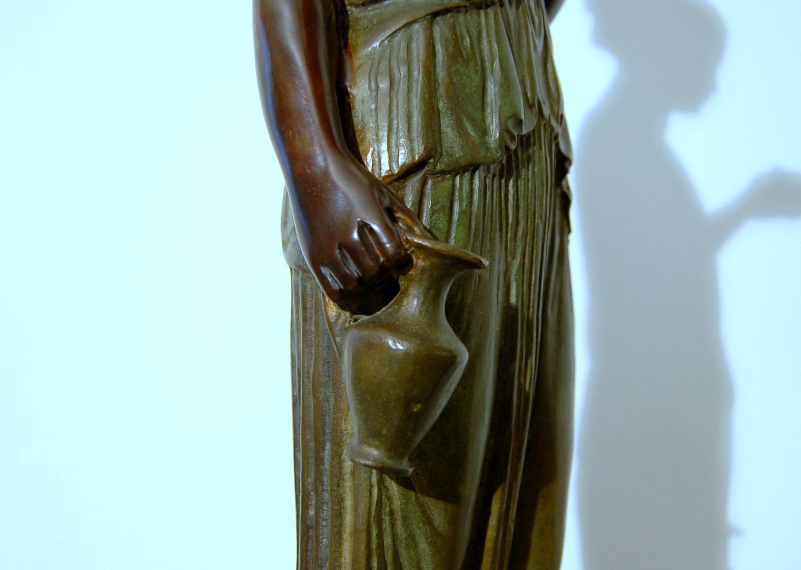 Bronze Sculpture / Hebe The Greek Goddess / James Hunt 19th Century / H 65 Cm photo 1800.0