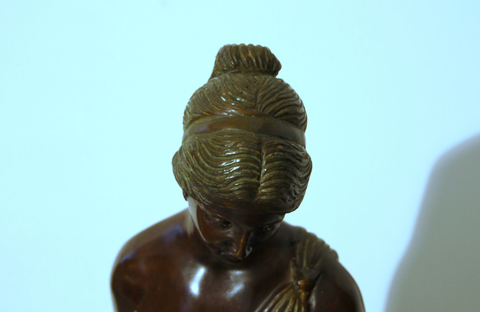 photo for sale Bronze Sculpture / Hebe The Greek Goddess / James Hunt 19th Century / H 65 Cm