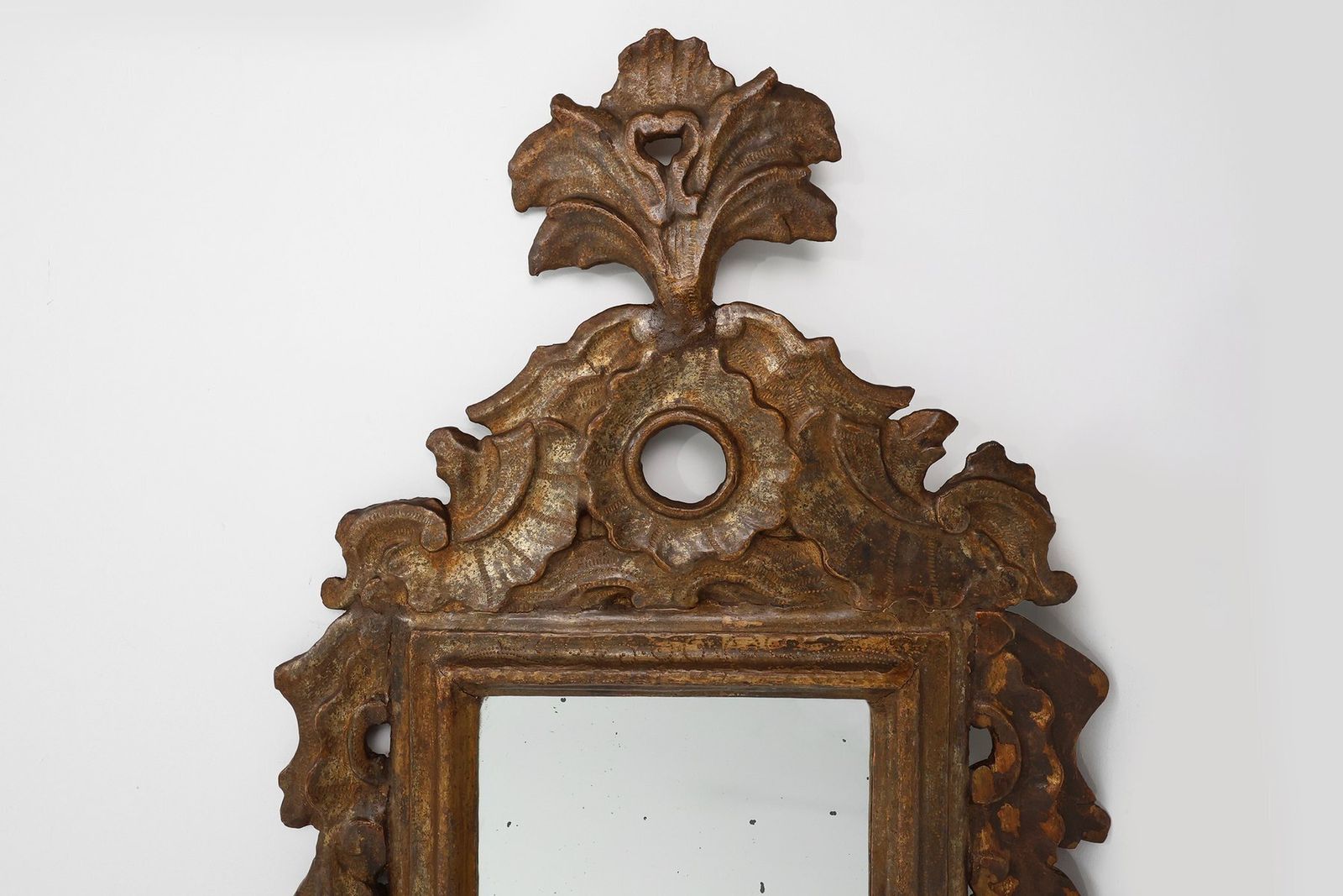 17th Century Renaissance Italian Baroque Carved Wood Mirror photo Home Decor