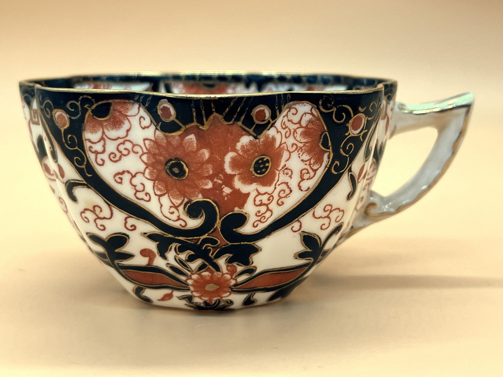 photo furniture Antique Wileman Foley Pre Shelley Fairy Shape Black Japan Pattern Tea Trio. C1889. Rd.119503. 153594. 4326.
