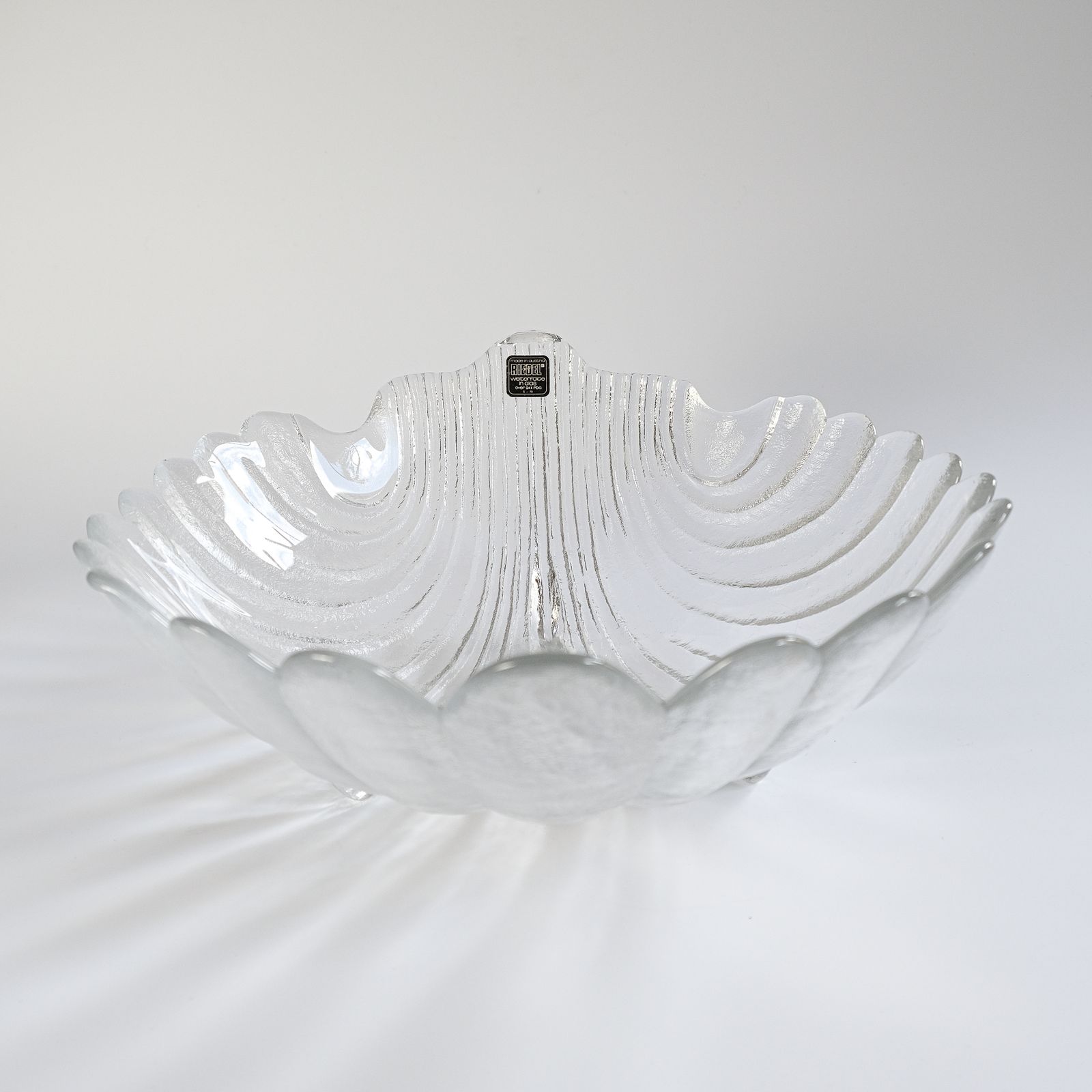 Mid Century Claus Josef Riedel Large Crystal Bowl For Riedel, Austria, 1970s photo for sale