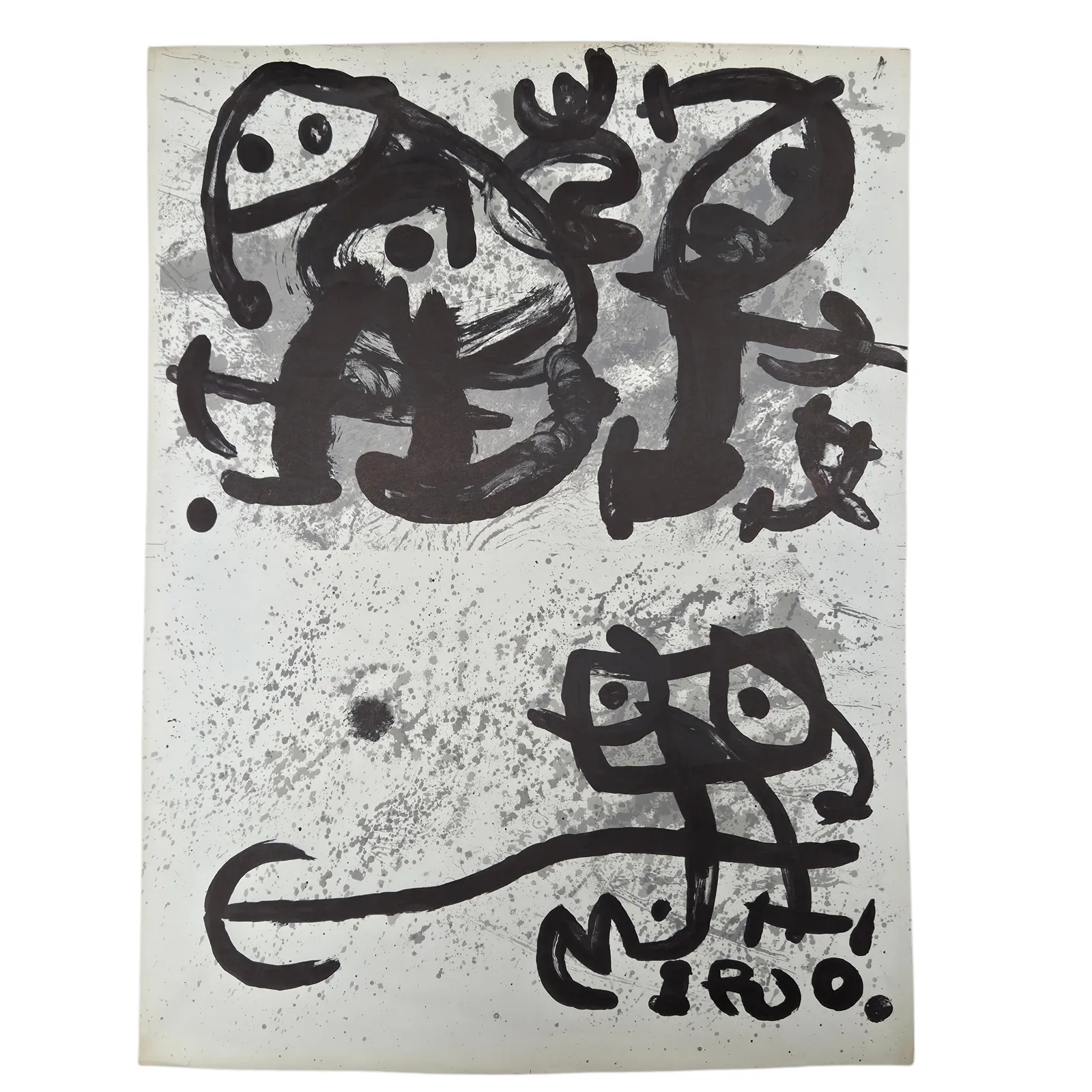 Lithographie originale d'après Joan Miró (1893-1983).