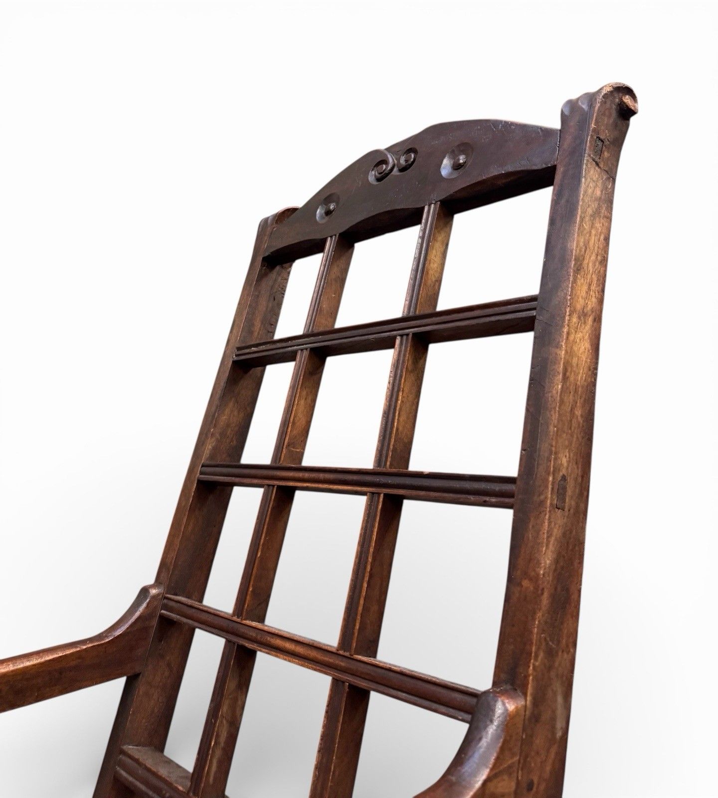 photo buy Antique William Birich Mahogany Armchair Arts And Crafts Lattice Backs C1900s