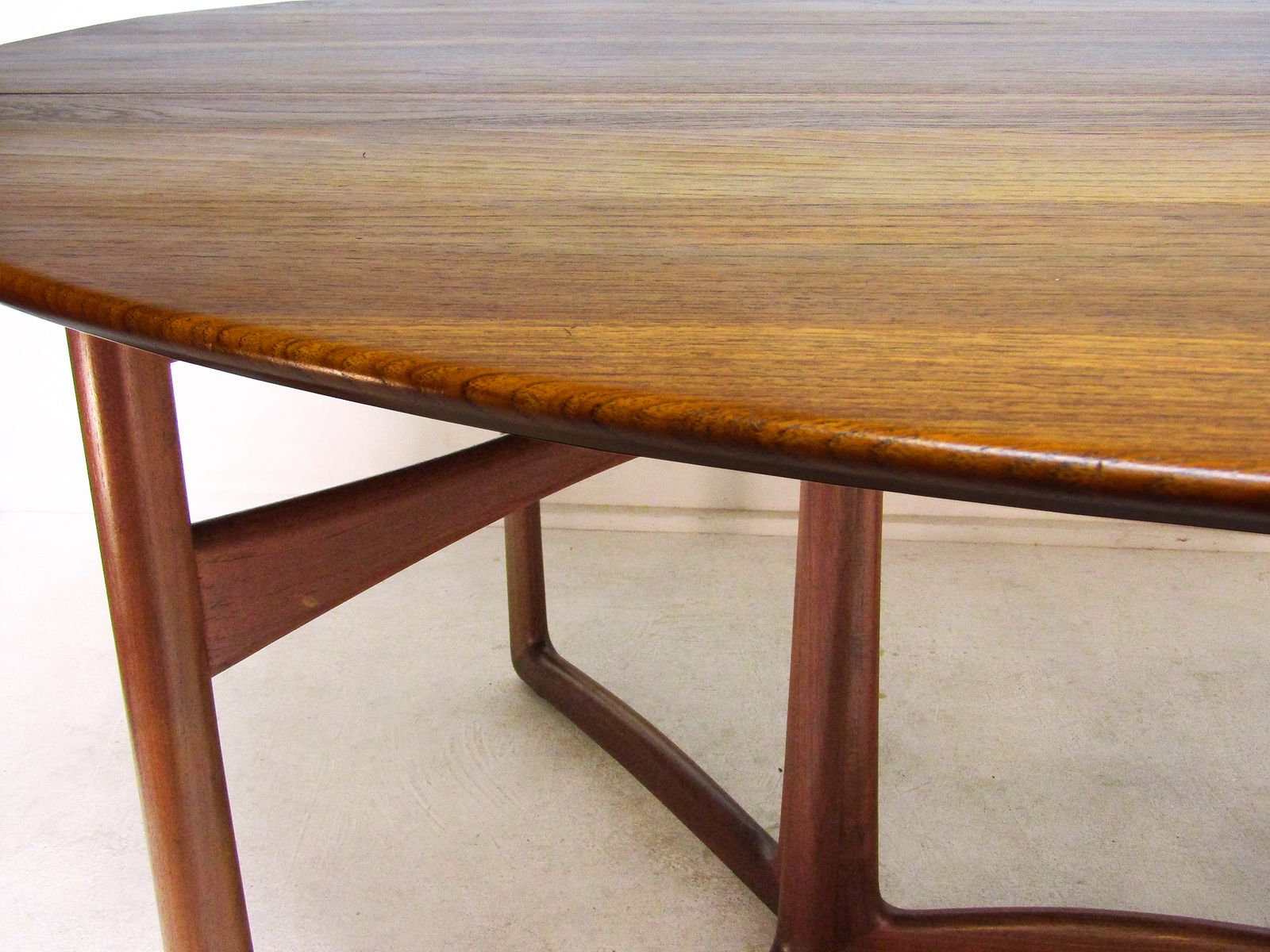 Furniture 1960s Danish Gate Leg "20 59" Dining Table In Teak By Peter Hvidt photo