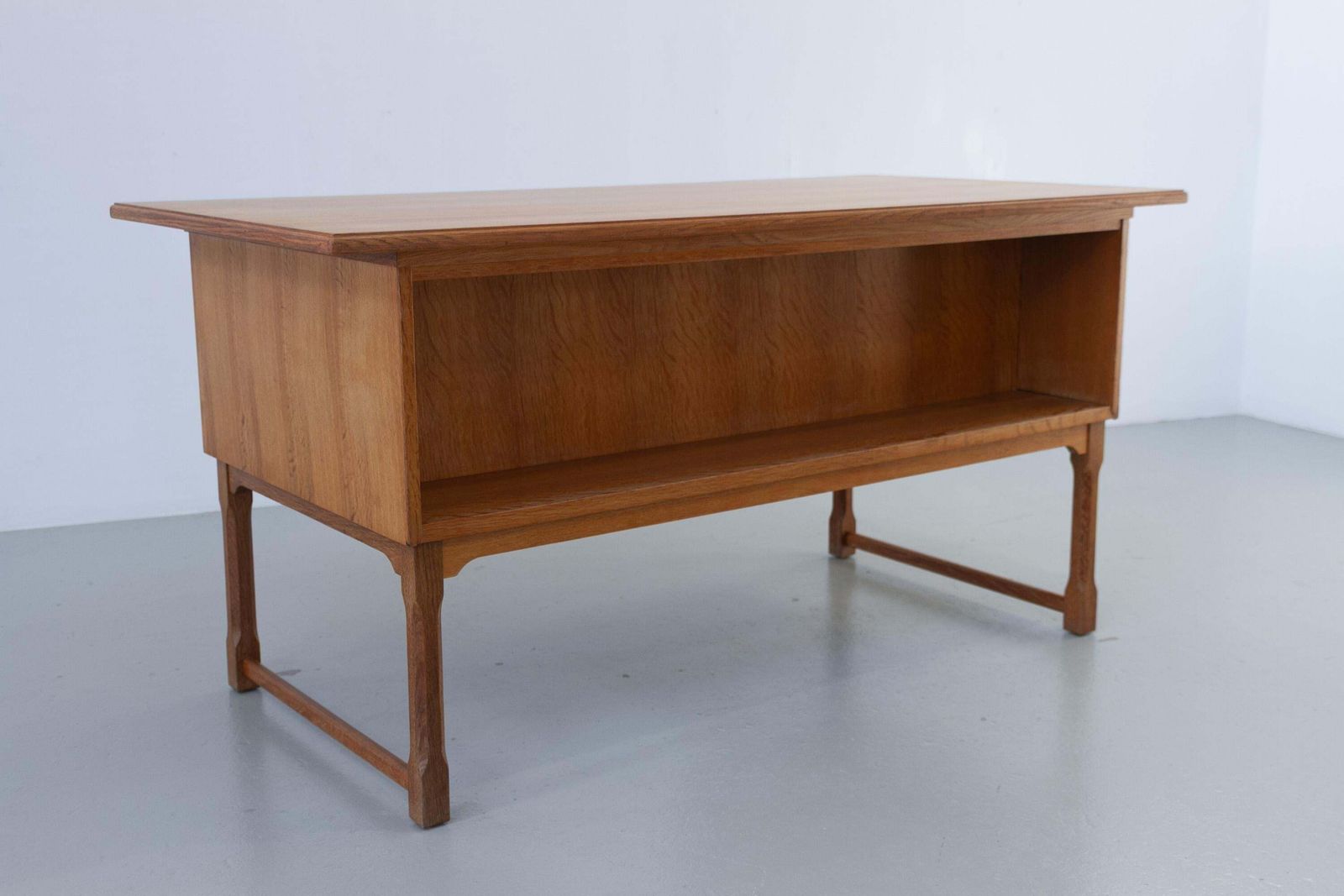 Mid Century Danish Freestanding Oak Desk Attributed To Henning Kjærnulf, 1960s. photo buy