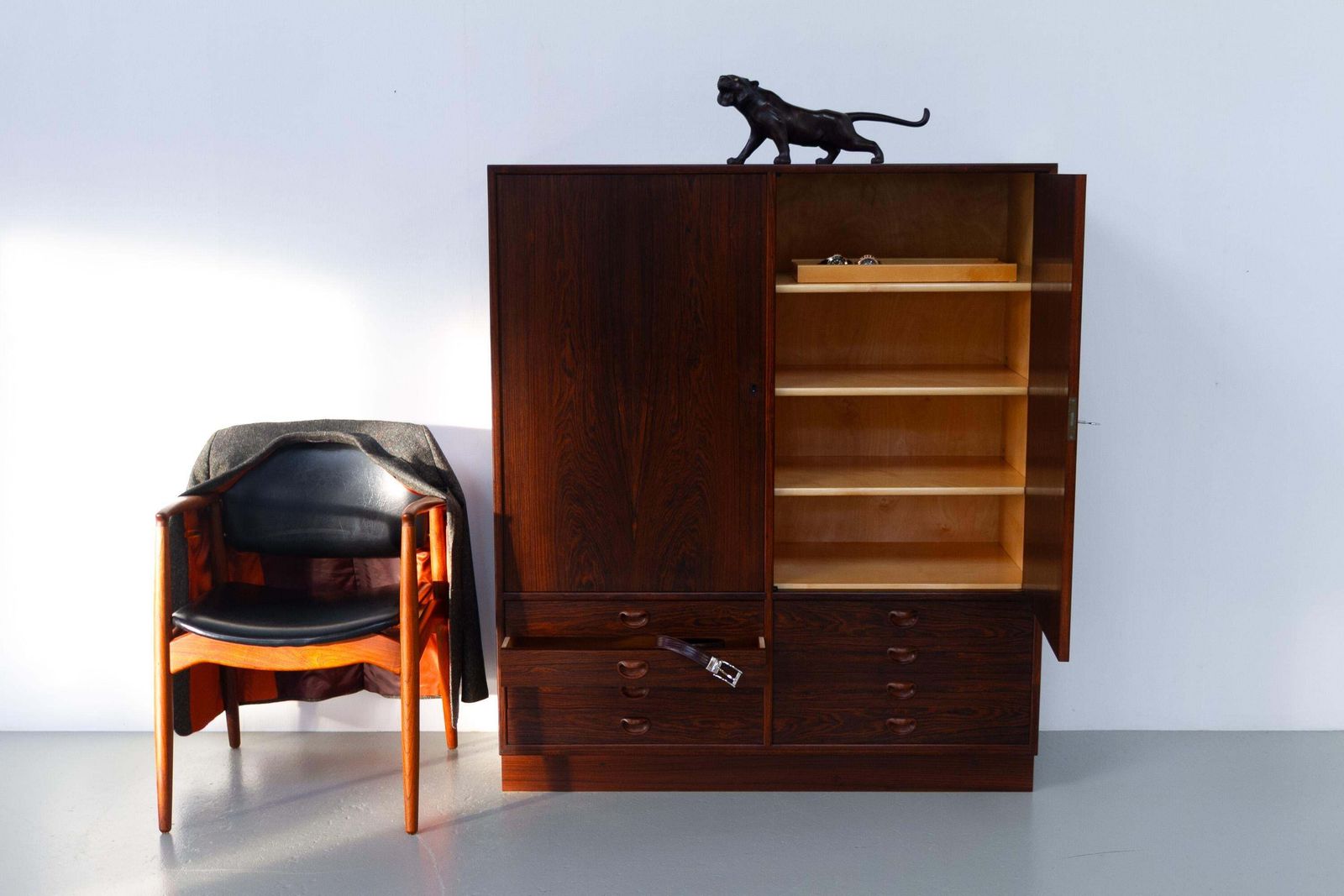 photo buy Danish Mid Century Rosewood Gentleman's Dresser Cabinet By Axel S. Albeck, 1950s