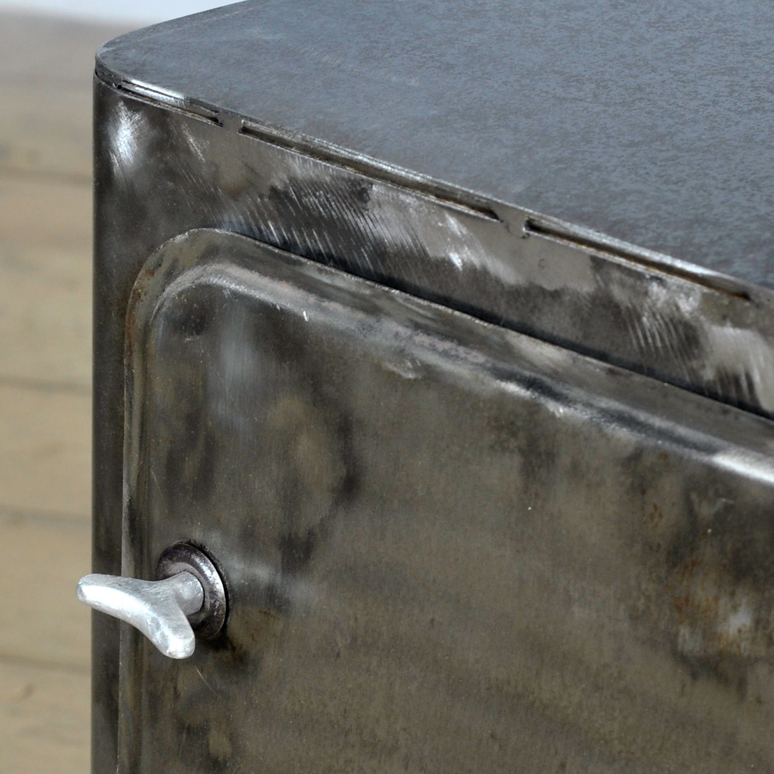 photo furniture Iron Nightstand, Circa 1950