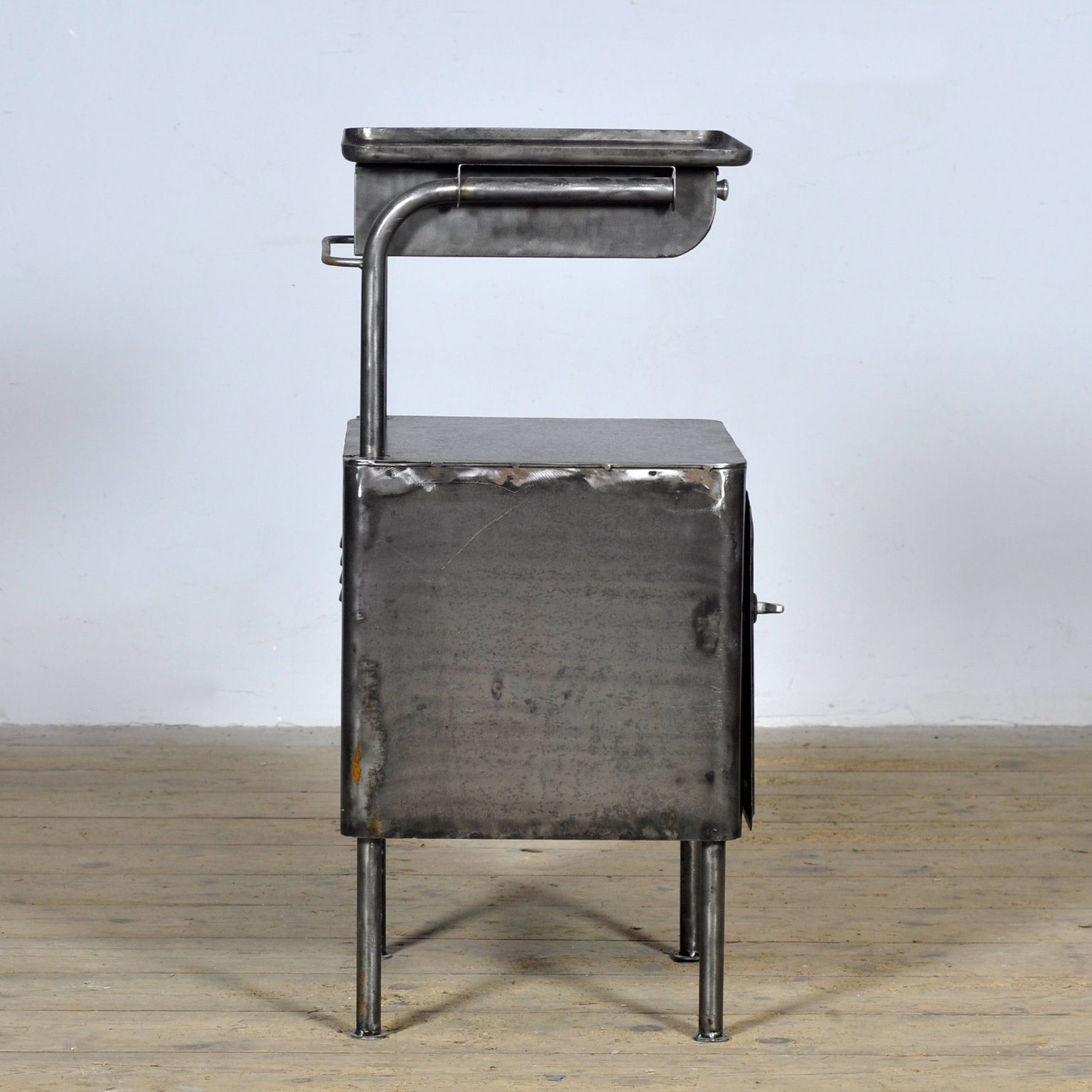 Furniture Iron Nightstand, Circa 1950 photo
